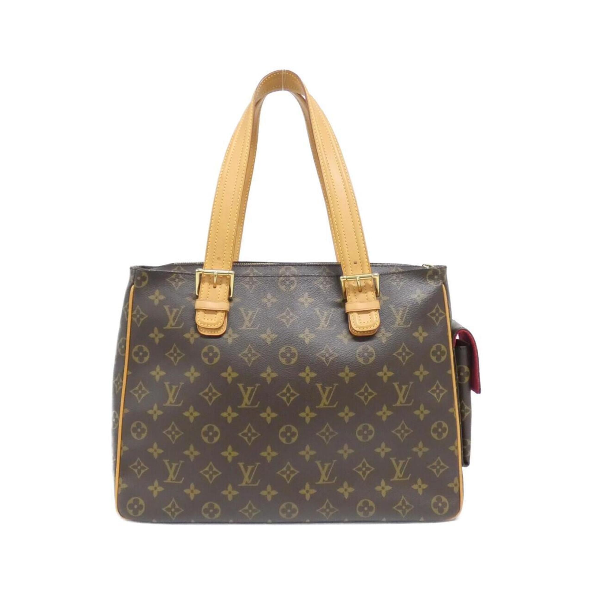 Louis Vuitton Brown Coated Canvas Handbag