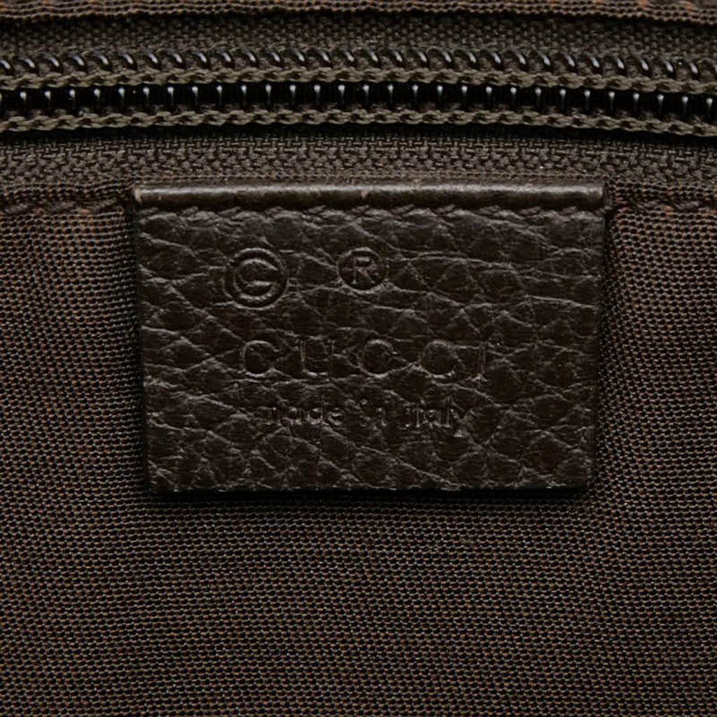 Gucci Beige Brown Pvc Leather Shoulder Bag (Pre-Owned)