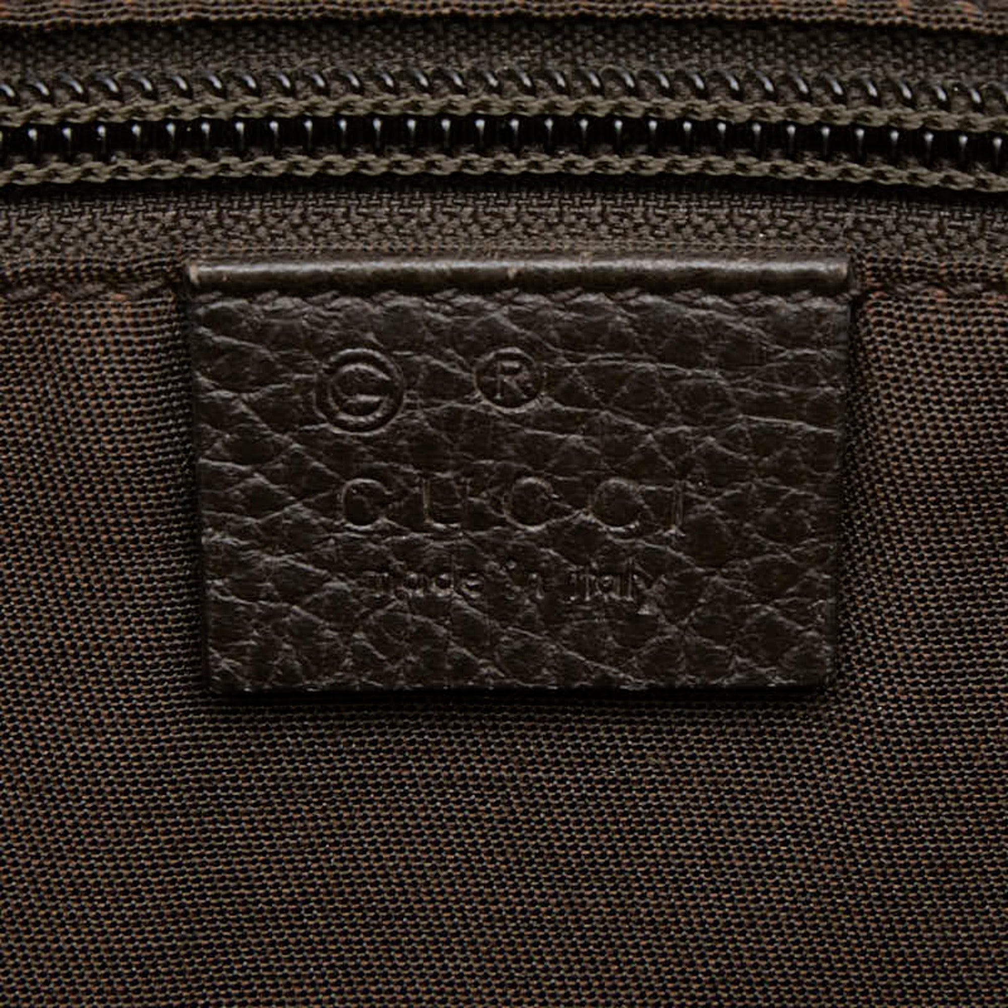 Gucci Beige Brown Pvc Leather Shoulder Bag (Pre-Owned)