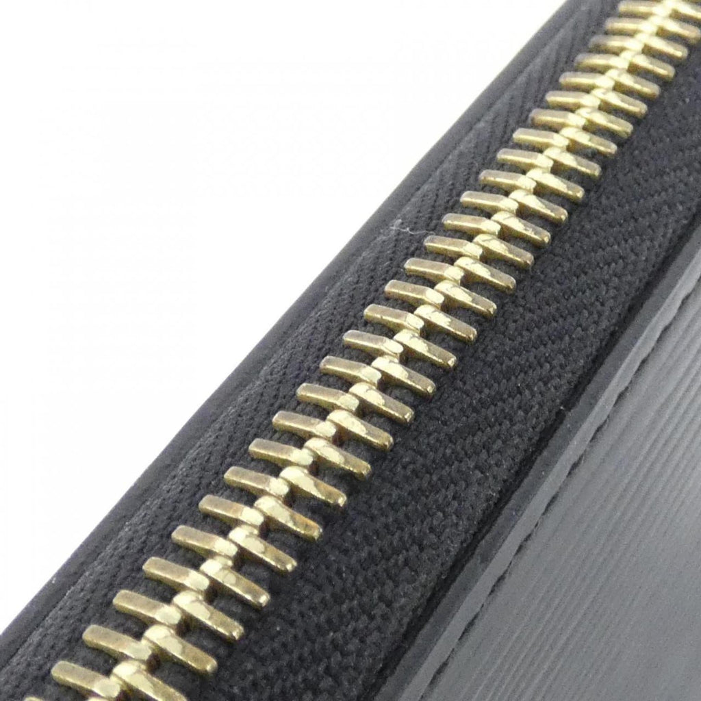 Louis Vuitton Black Leather Long Wallet