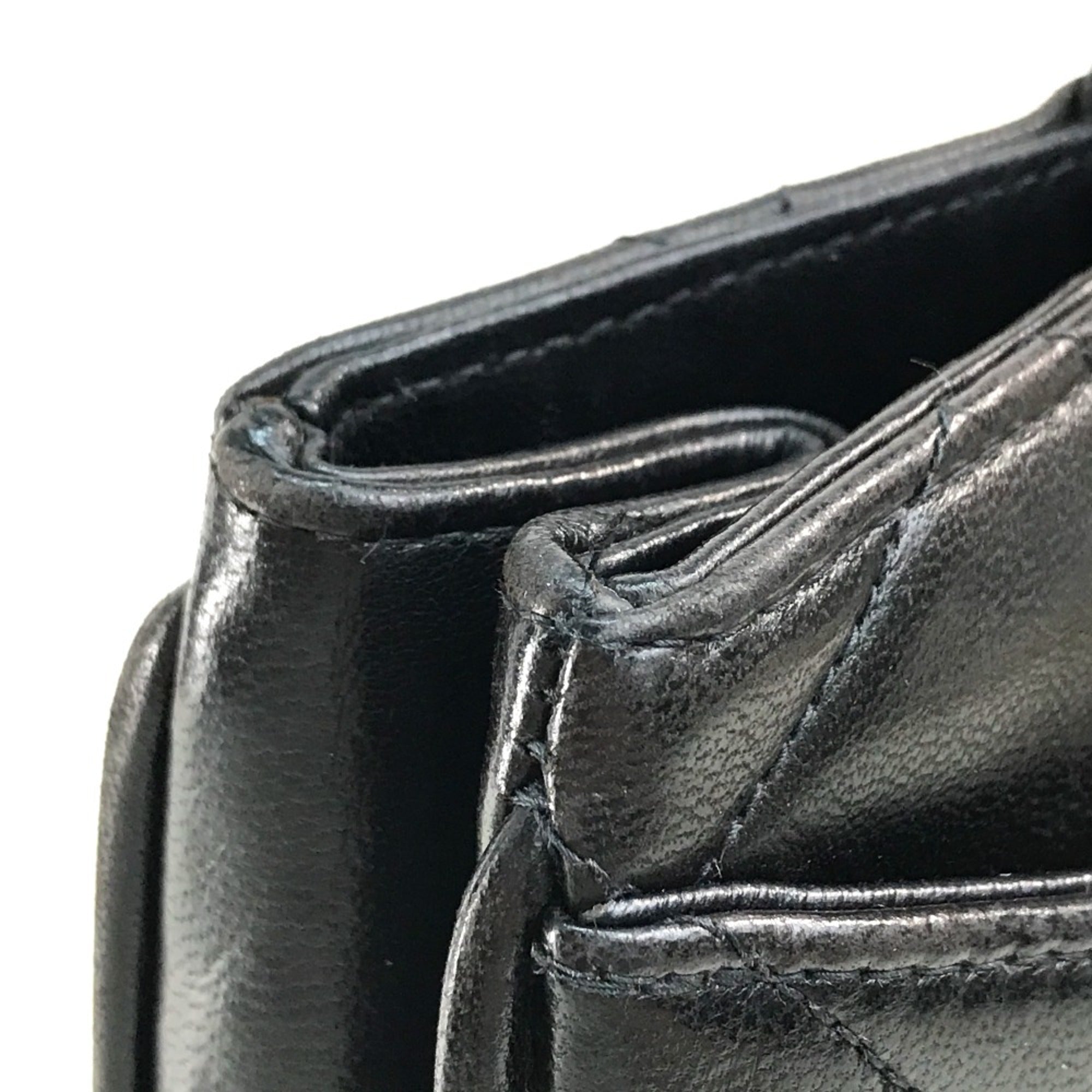 Chanel Black Leather Tote Bag