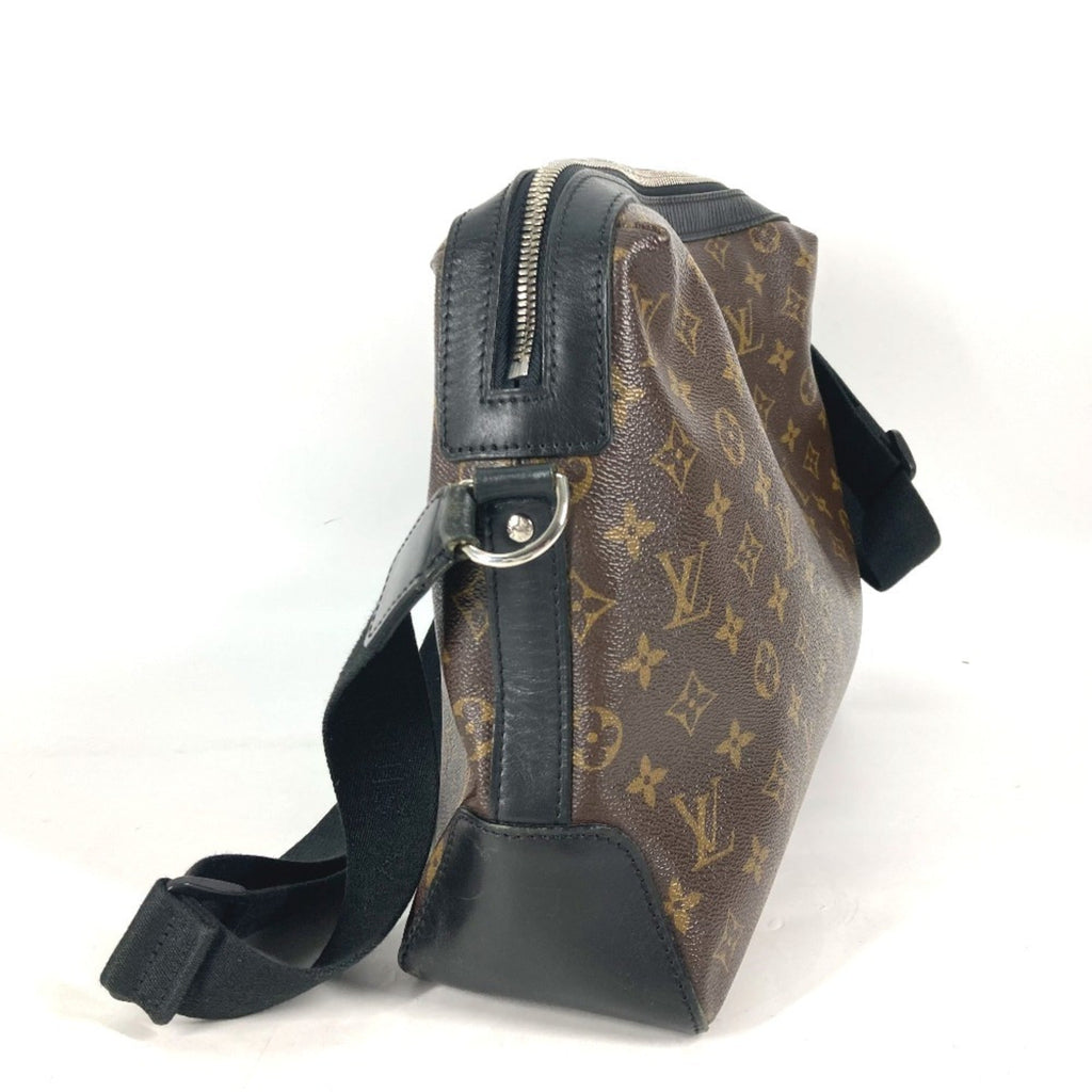 Louis Vuitton Black Brown Galle Monogram Macassar Canvas Shoulder Bag