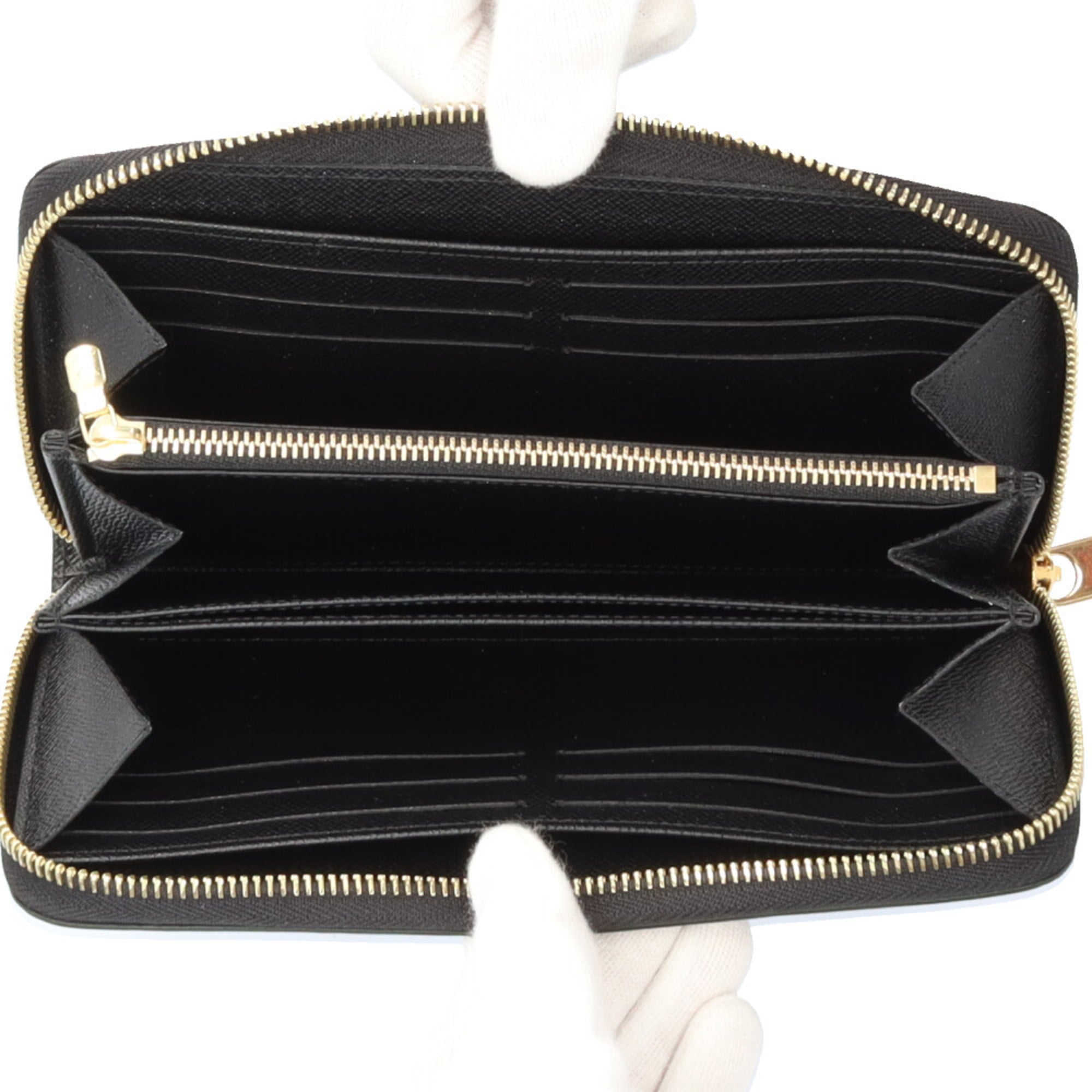 Louis Vuitton Black Noir Epi Leather Long Wallet