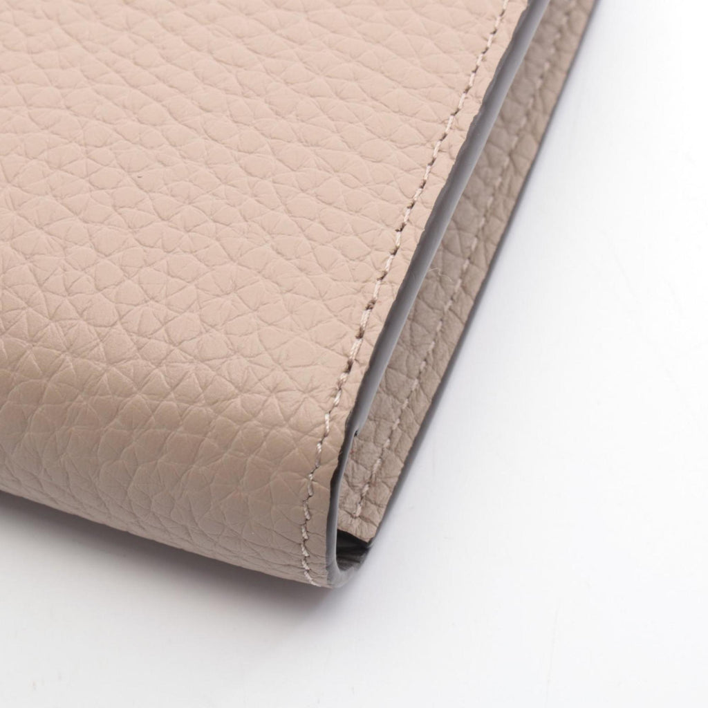 Louis Vuitton Beige Leather Long Wallet