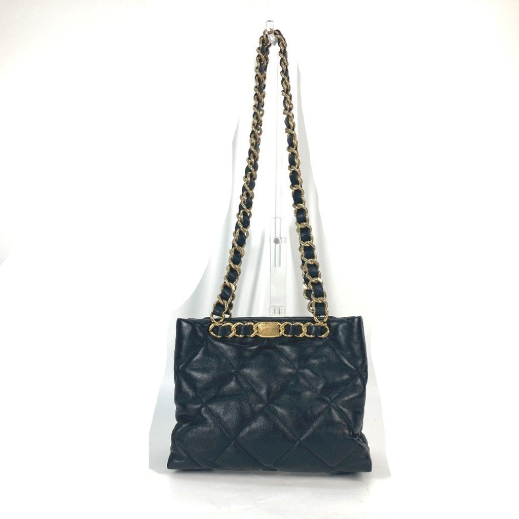 Chanel Black Leather Shoulder Bag