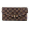Louis Vuitton Damier Brown Rose Ballerine Leather Long Wallet