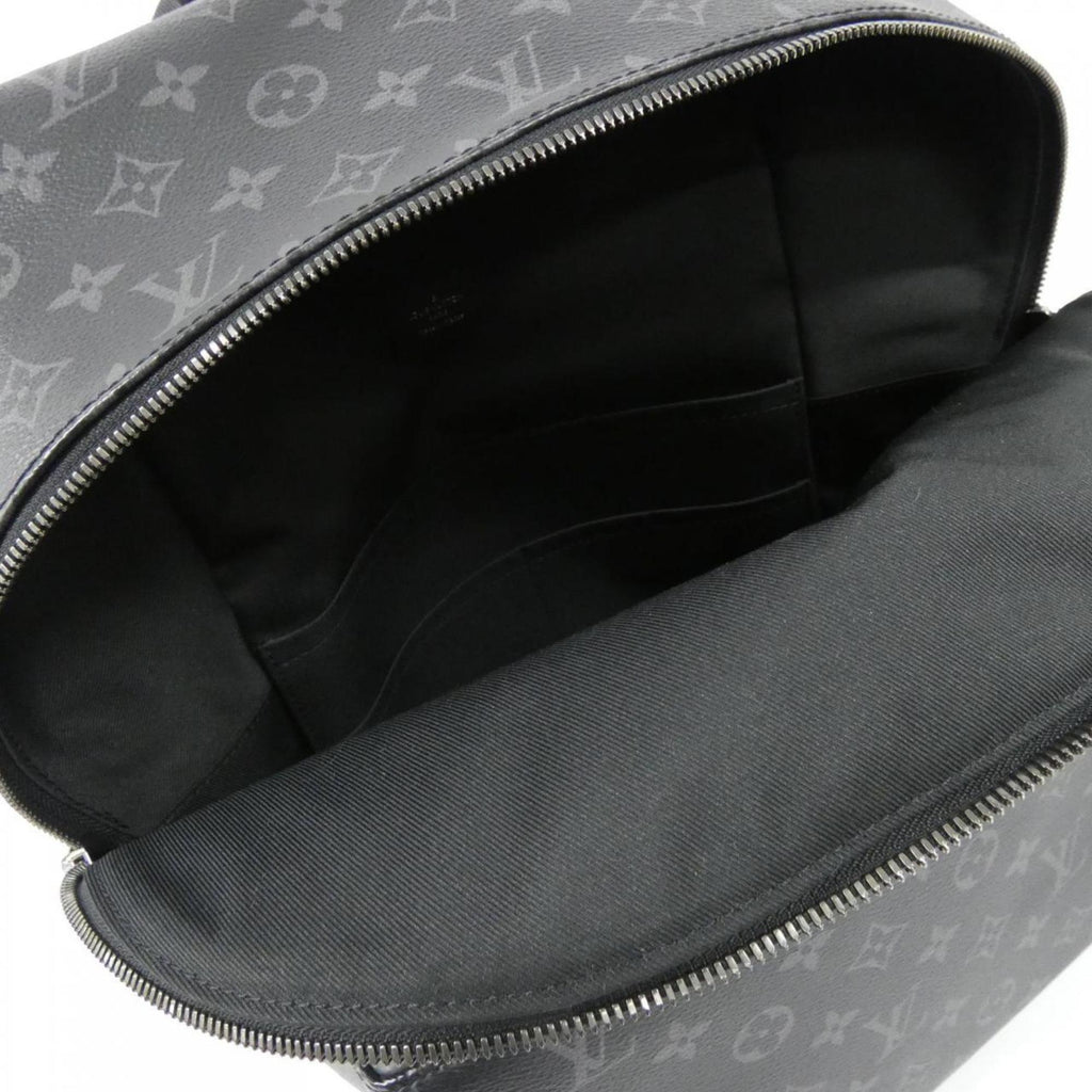 Louis Vuitton Black Coated Canvas Backpack