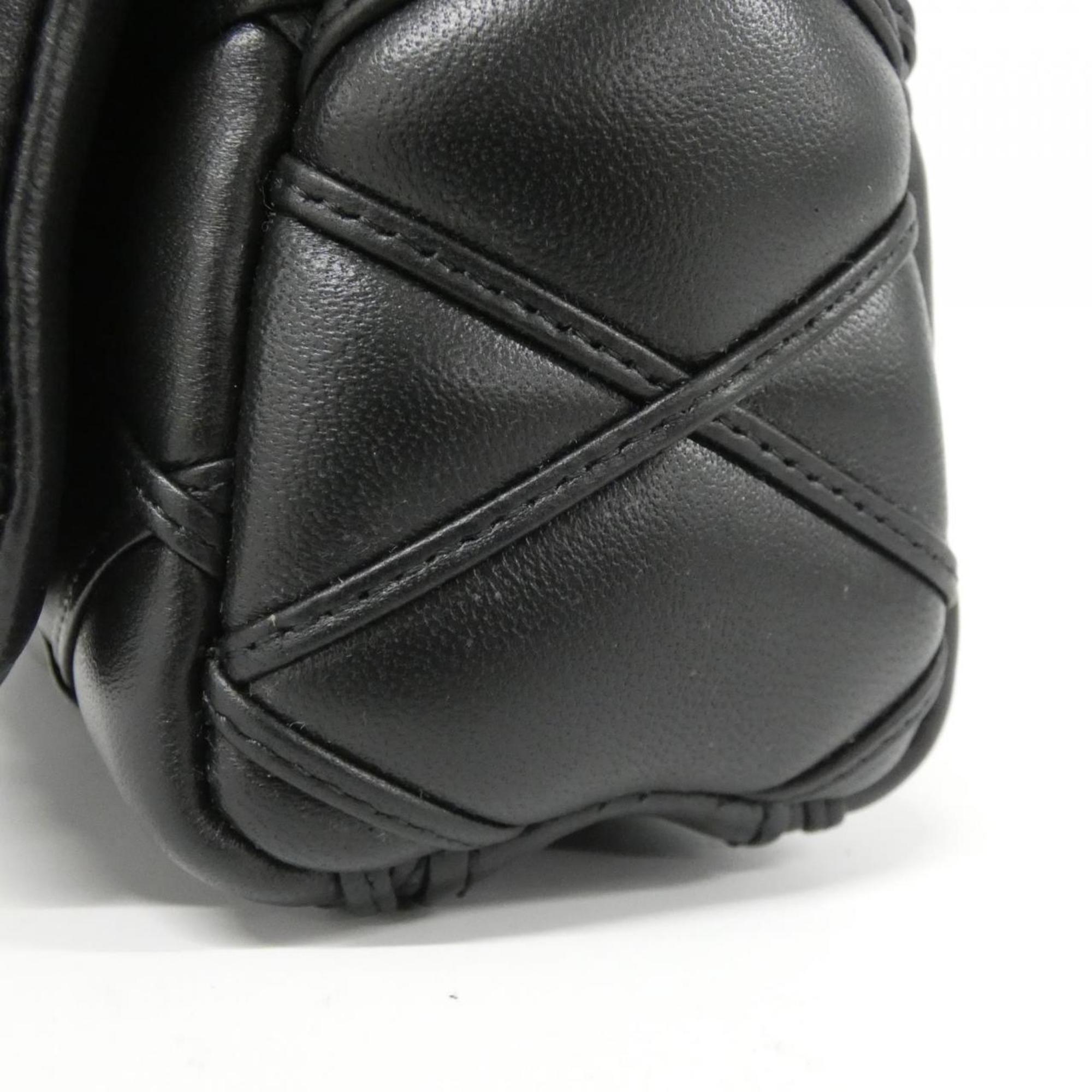Louis Vuitton Black Leather Shoulder Bag