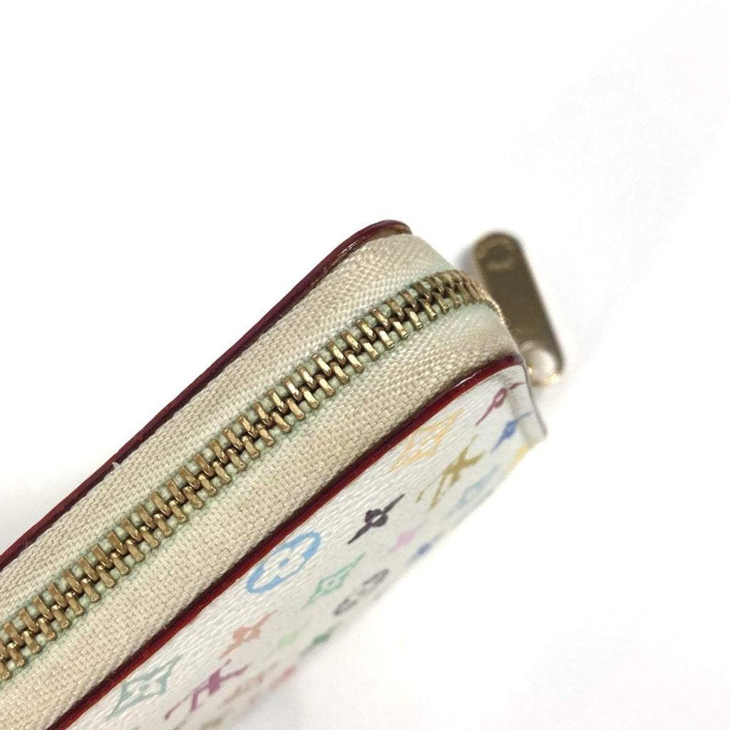 Louis Vuitton Monogram Multicolore Litchi White Monogram Multicolore Coin Purse/Coin Case
