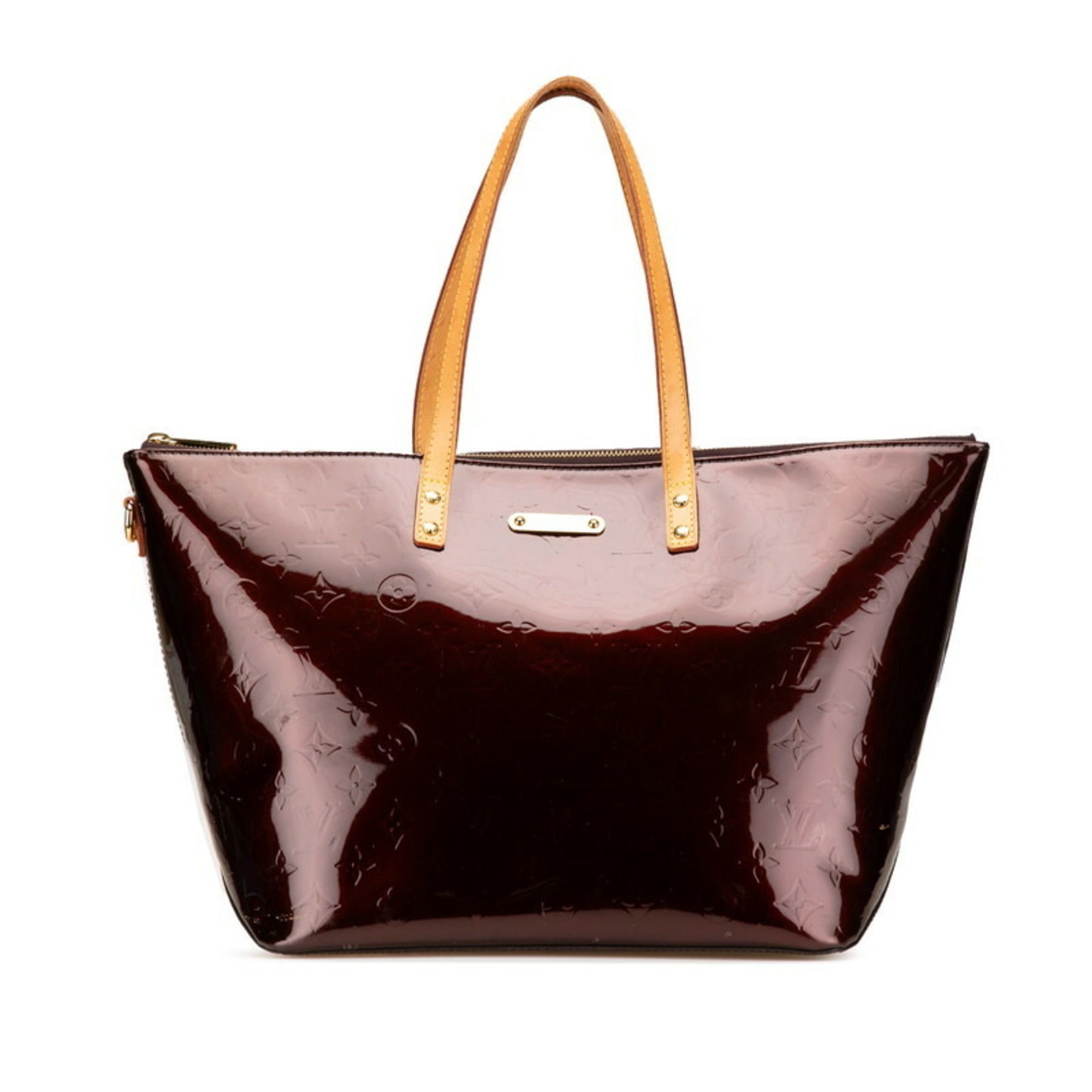 Louis Vuitton Amarante Brown Patent Leather Leather Handbag Shoulder Bag