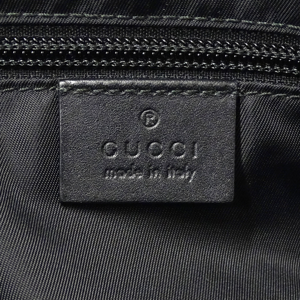 Gucci Black Nylon Handbag Shoulder Bag (Pre-Owned)