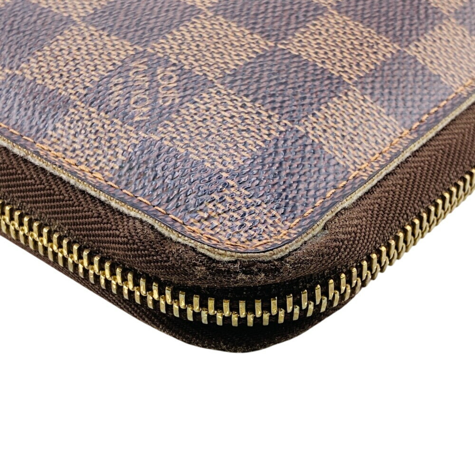 Louis Vuitton Brown Leather Long Wallet