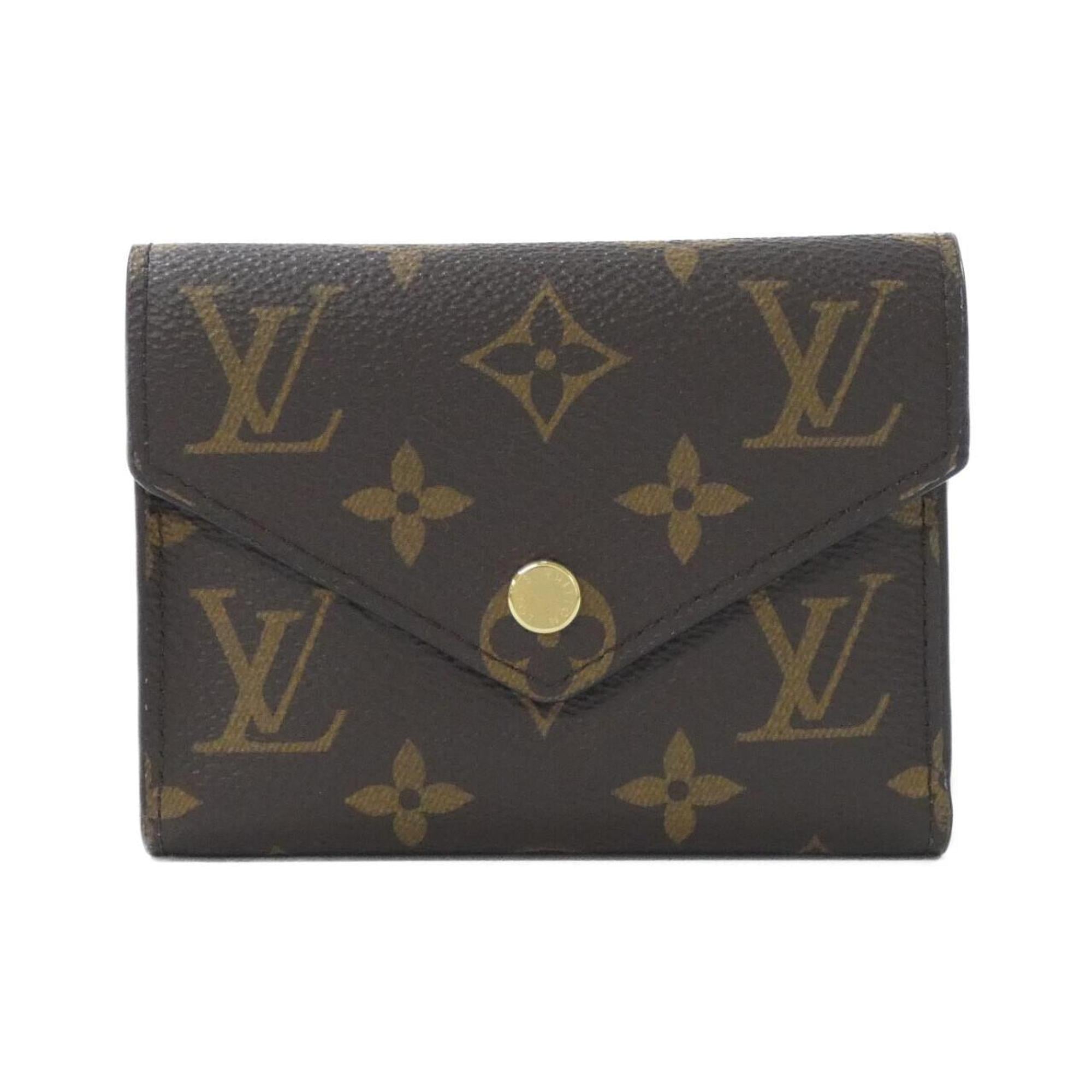 Louis Vuitton Monogram Marron Coated Canvas Wallet (Tri-Fold)