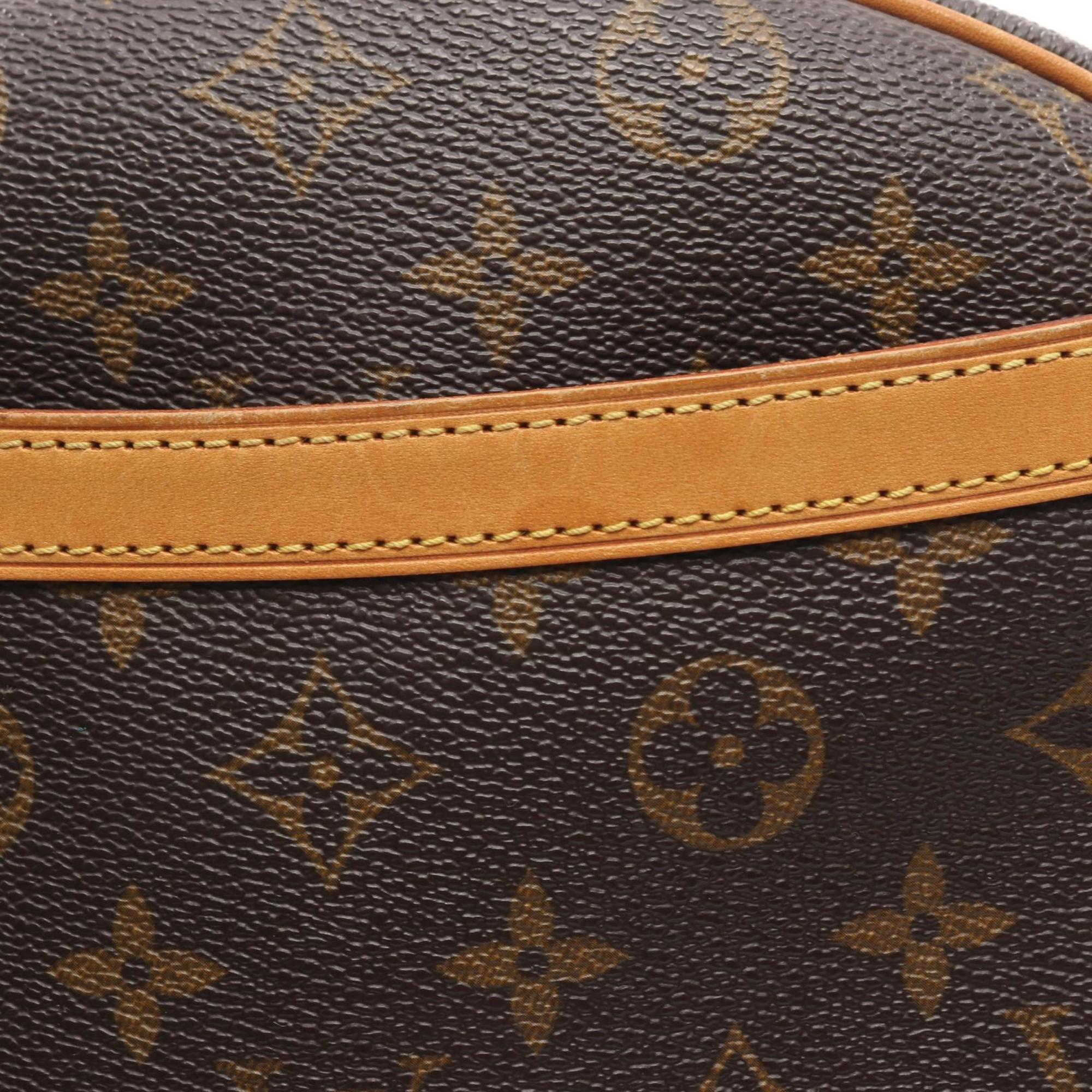 Louis Vuitton Brown Coated Canvas Monogram Leather Handbag Shoulder Bag