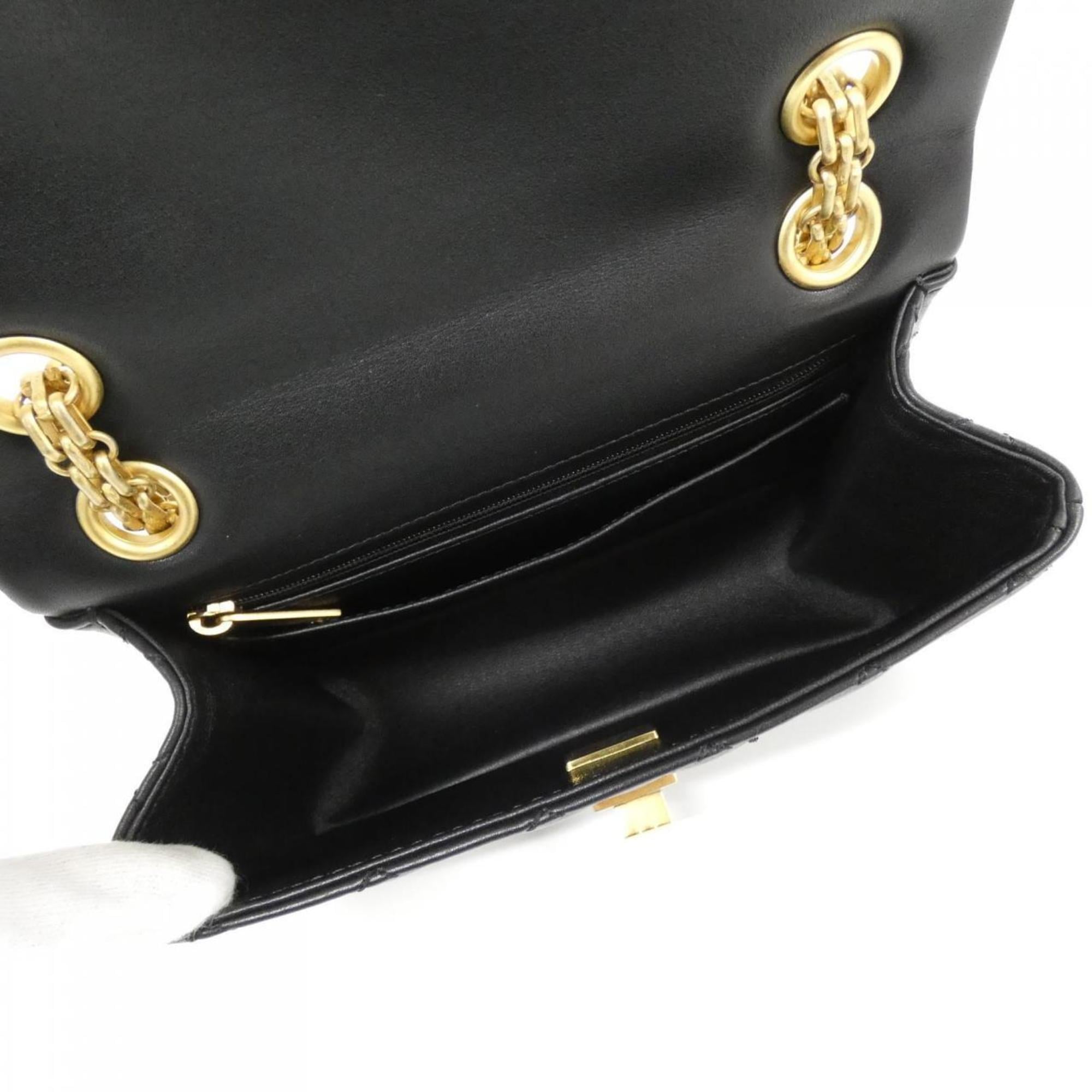 Chanel Black Leather Shoulder Bag