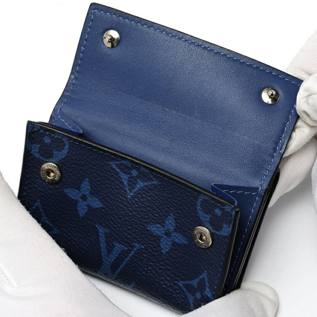 Louis Vuitton Blue Taigarama Wallet (Tri-Fold)