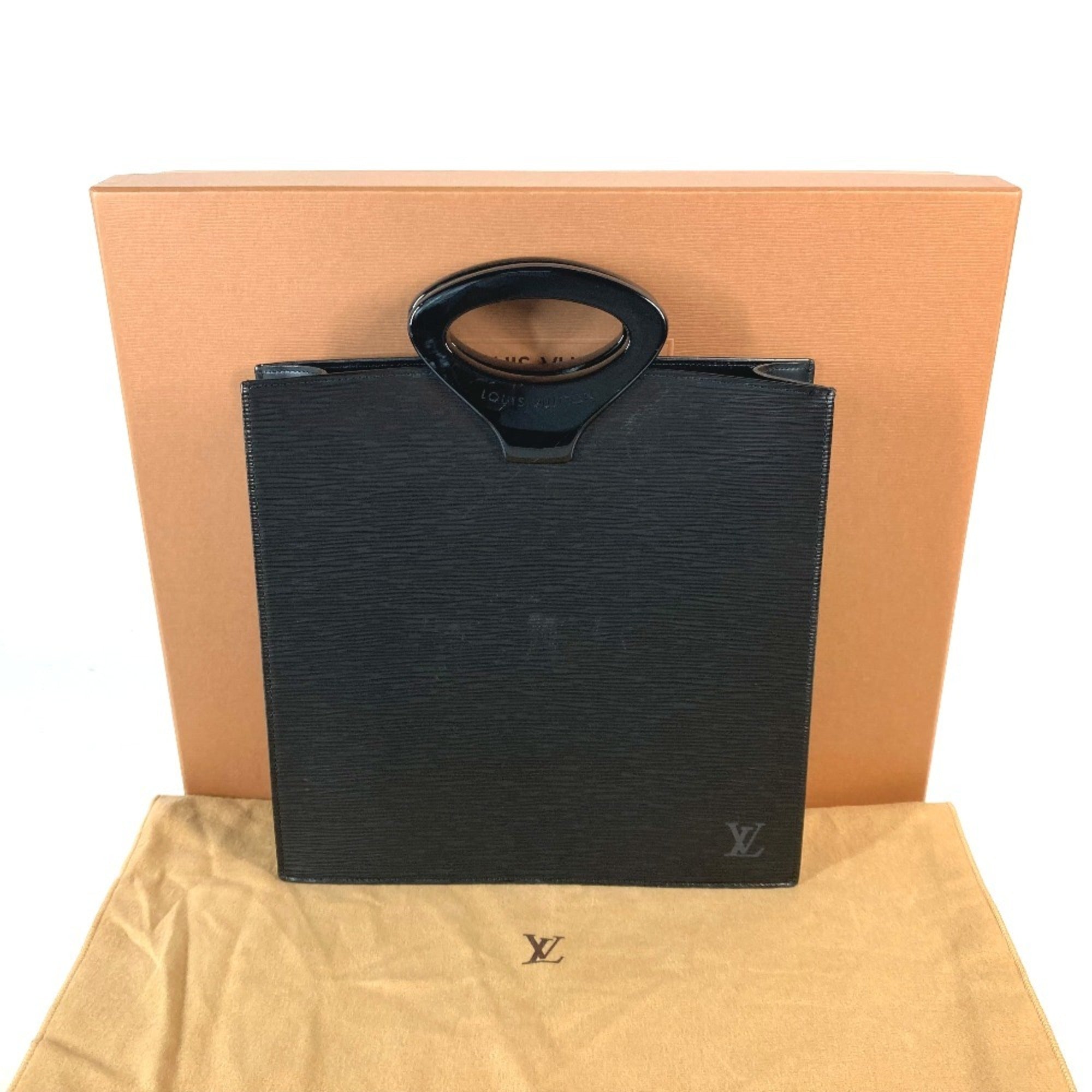 Louis Vuitton Black Epi Leather Handbag