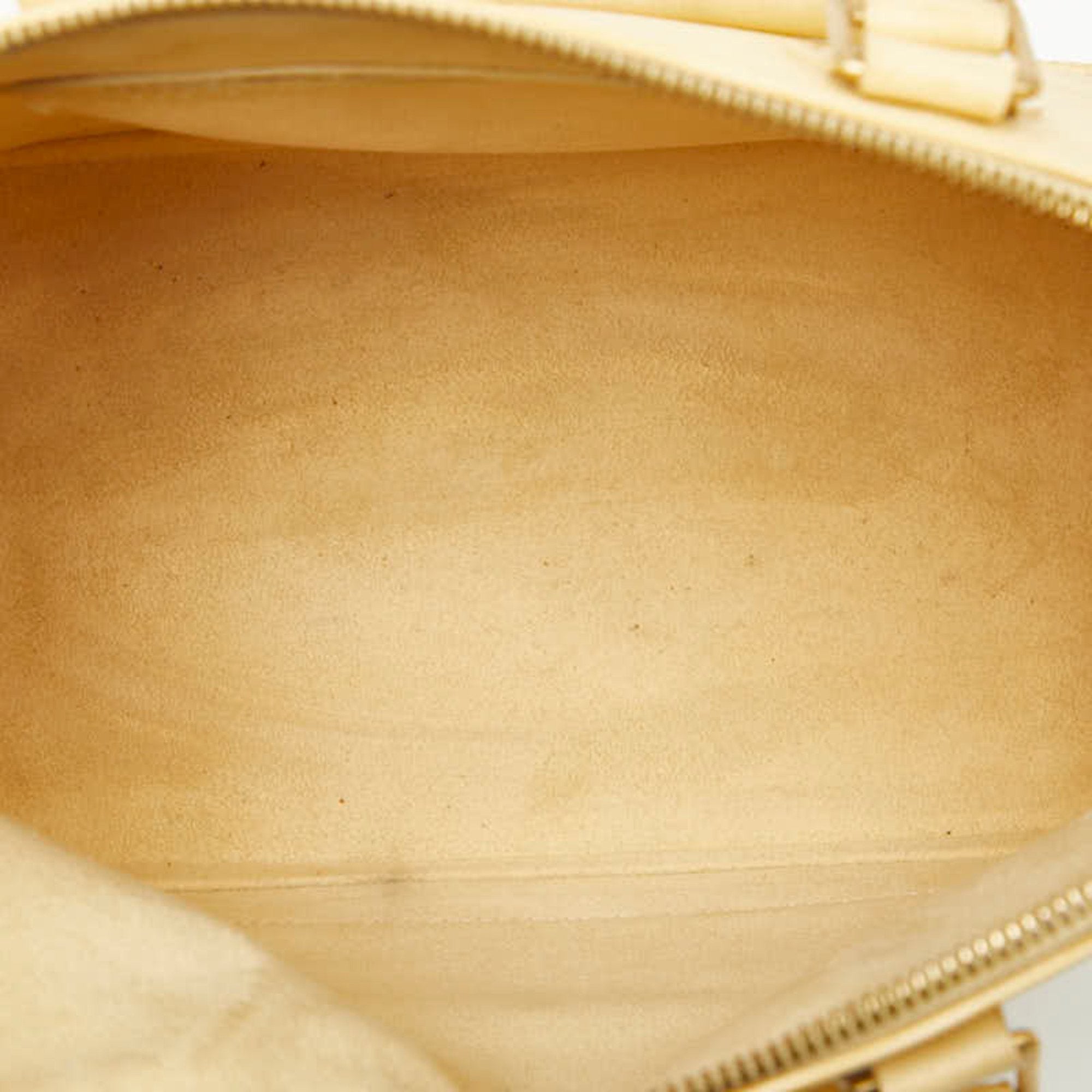 Louis Vuitton Yellow Leather Handbag