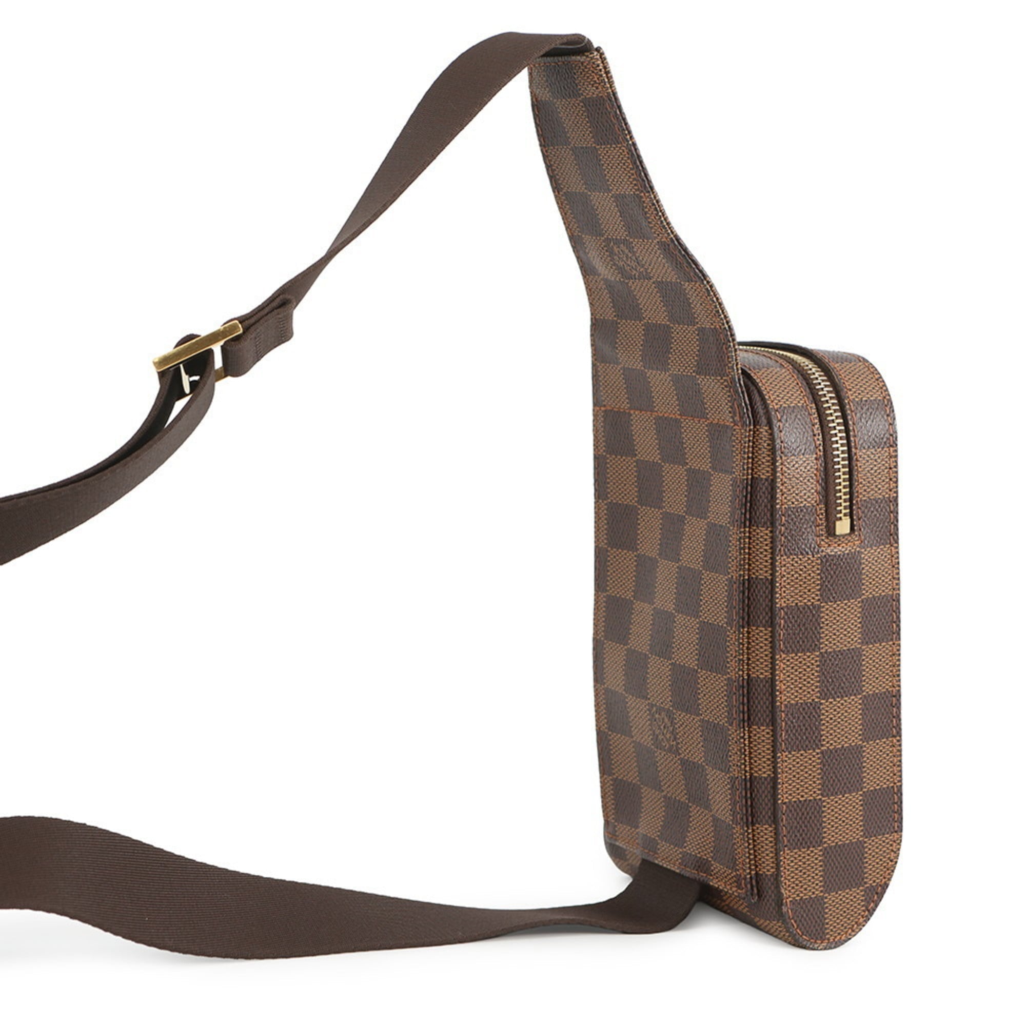 Louis Vuitton Damier Brown Ebene Damier Canvas Fanny Pack Shoulder Bag Sling Bag