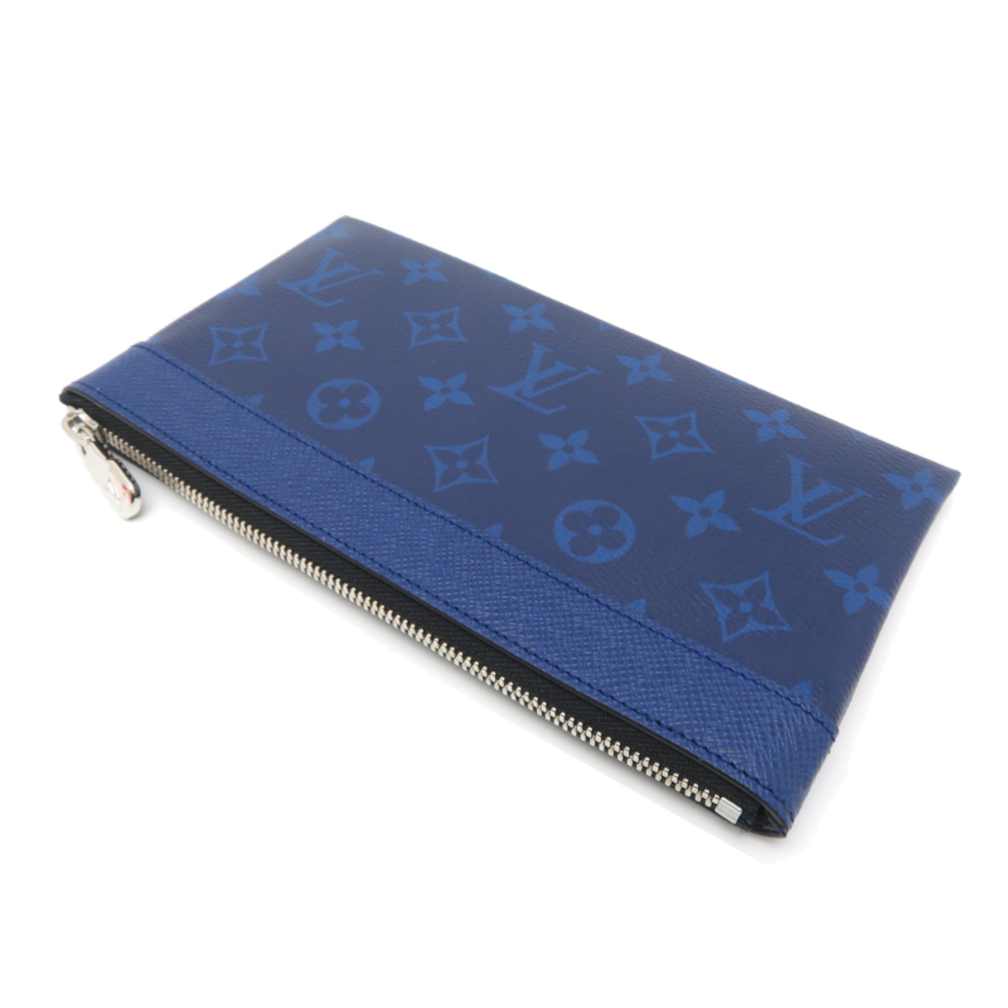 Louis Vuitton Blue Taigarama Pochette Pouch