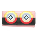 Fendi Pink Leather Long Wallet (Bi-Fold)