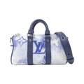 Louis Vuitton Blue Coated Canvas Boston Bag