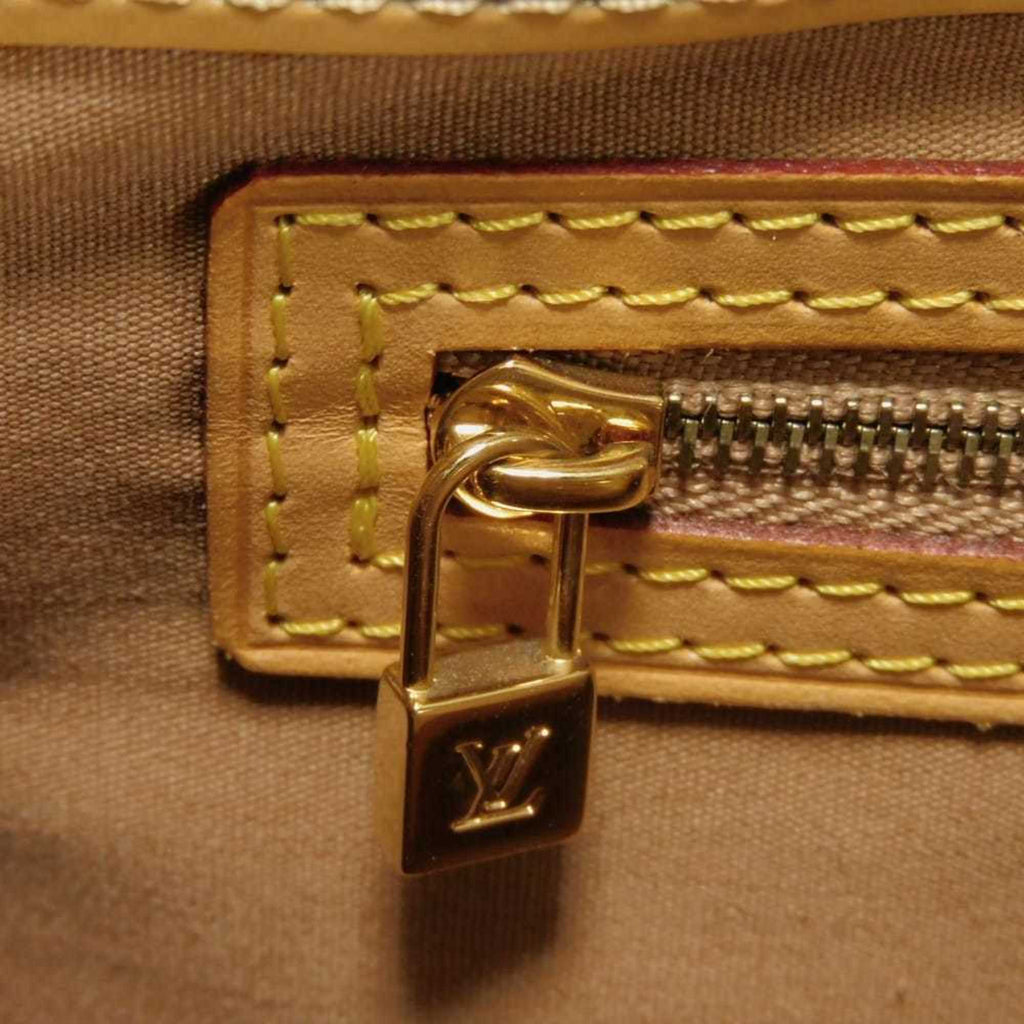 Louis Vuitton Beige Noisette Monogram Vernis Handbag Tote Bag