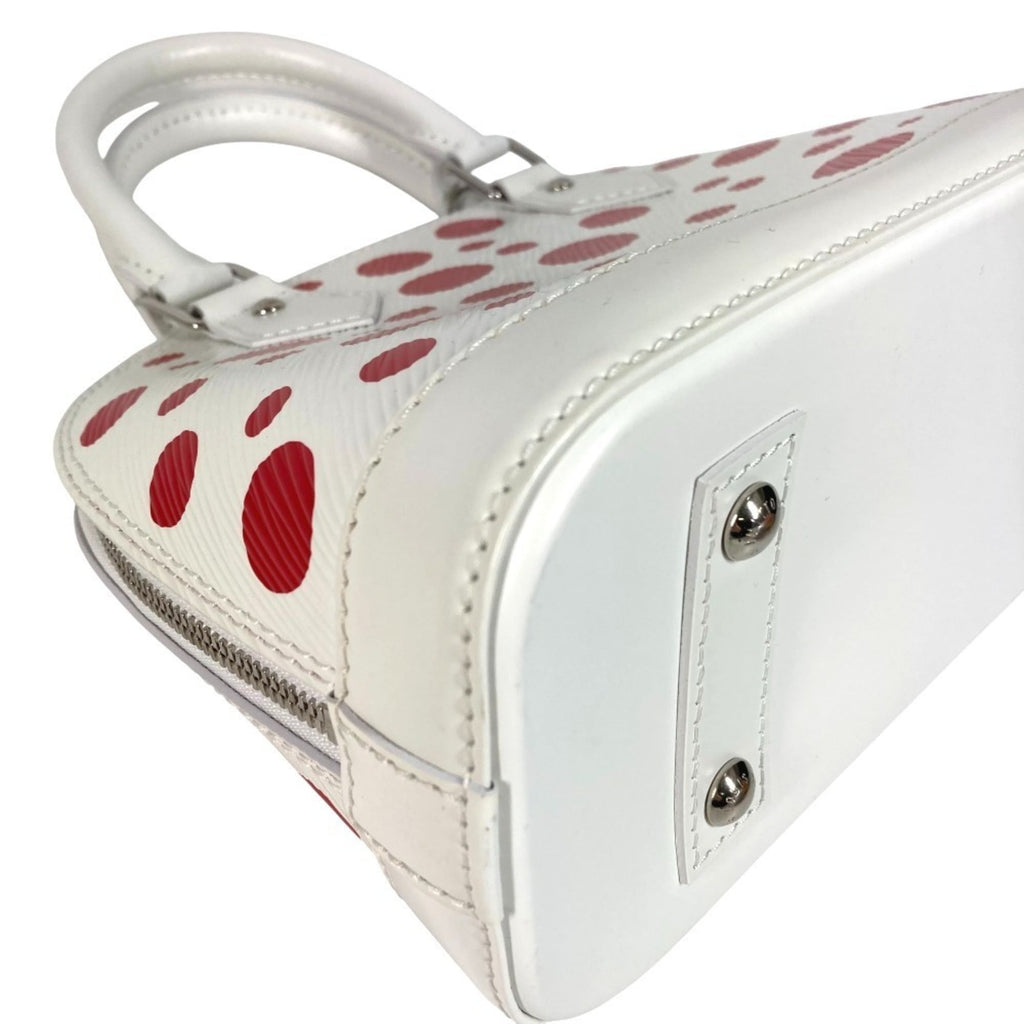Louis Vuitton Yayoi Kusama Red Color White Epi Leather Handbag Shoulder Bag