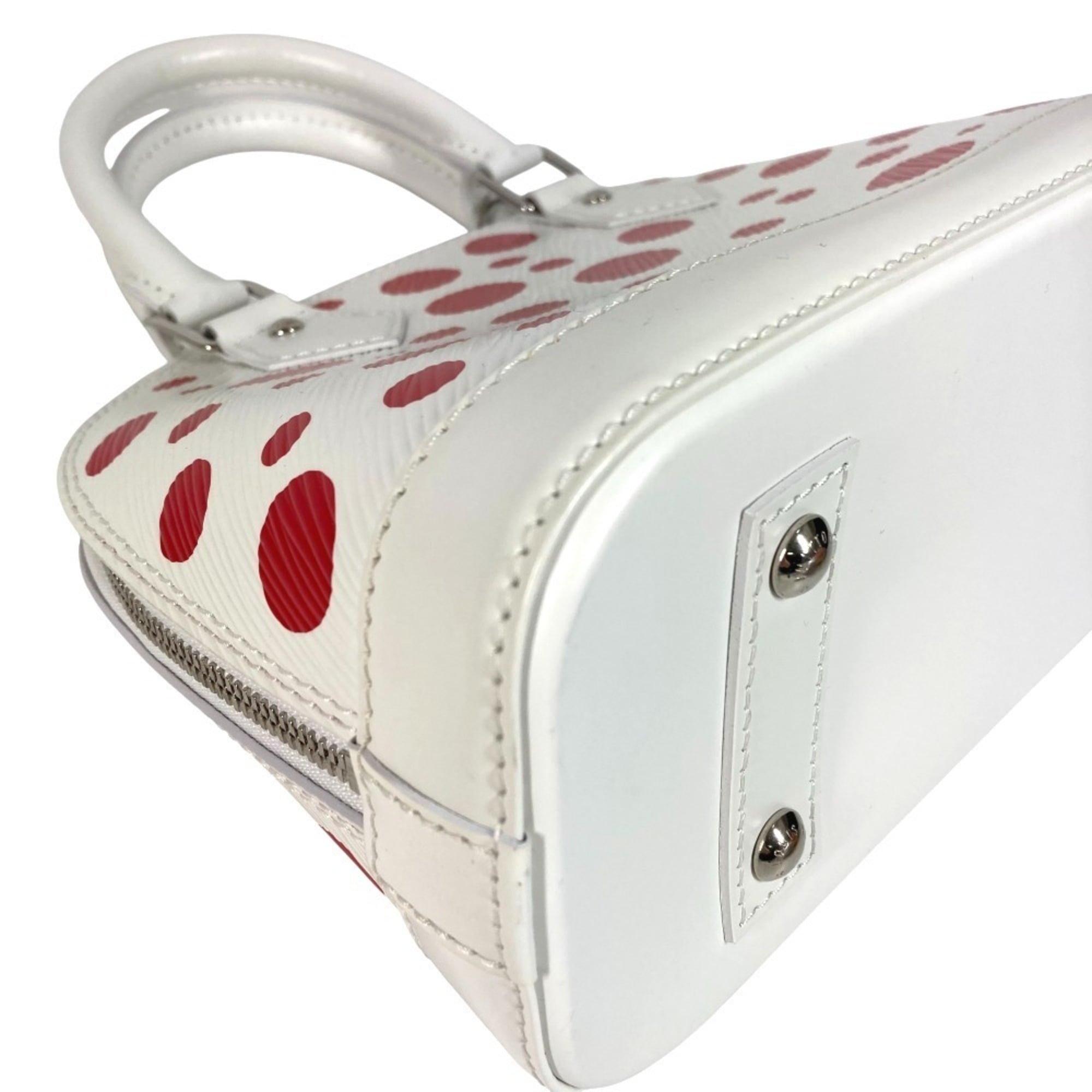 Louis Vuitton Yayoi Kusama Red Color White Epi Leather Handbag Shoulder Bag