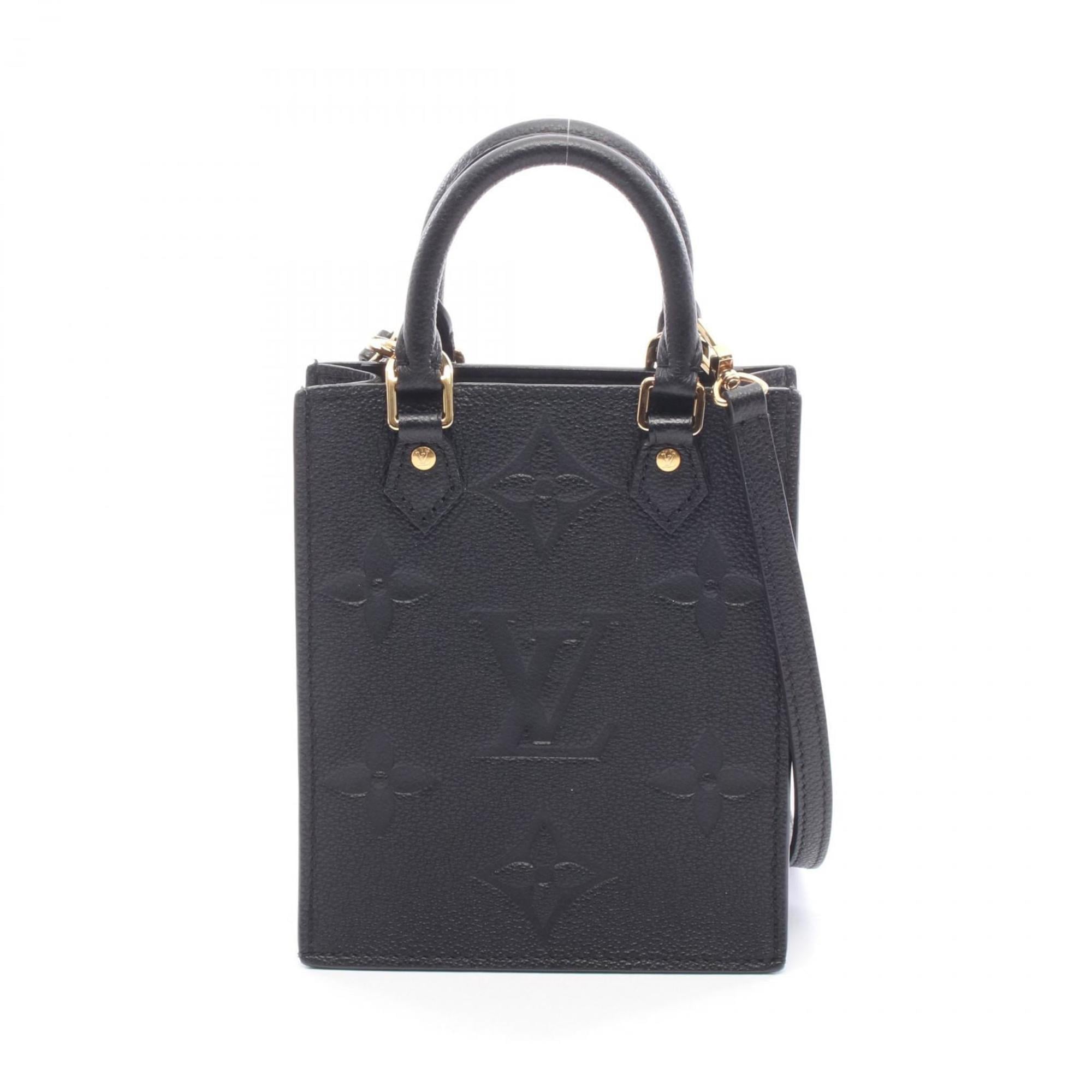 Louis Vuitton Black Noir Monogram Empreinte Handbag