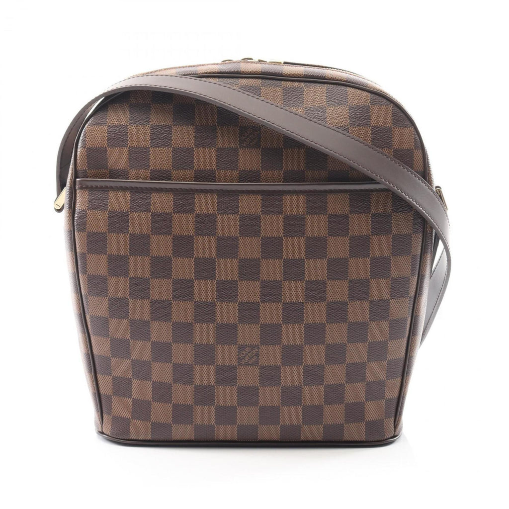 Louis Vuitton Brown Ebene Coated Canvas Pvc Damier Canvas Leather Shoulder Bag