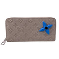 Louis Vuitton Taurillon Blue Gray Leather Wallet