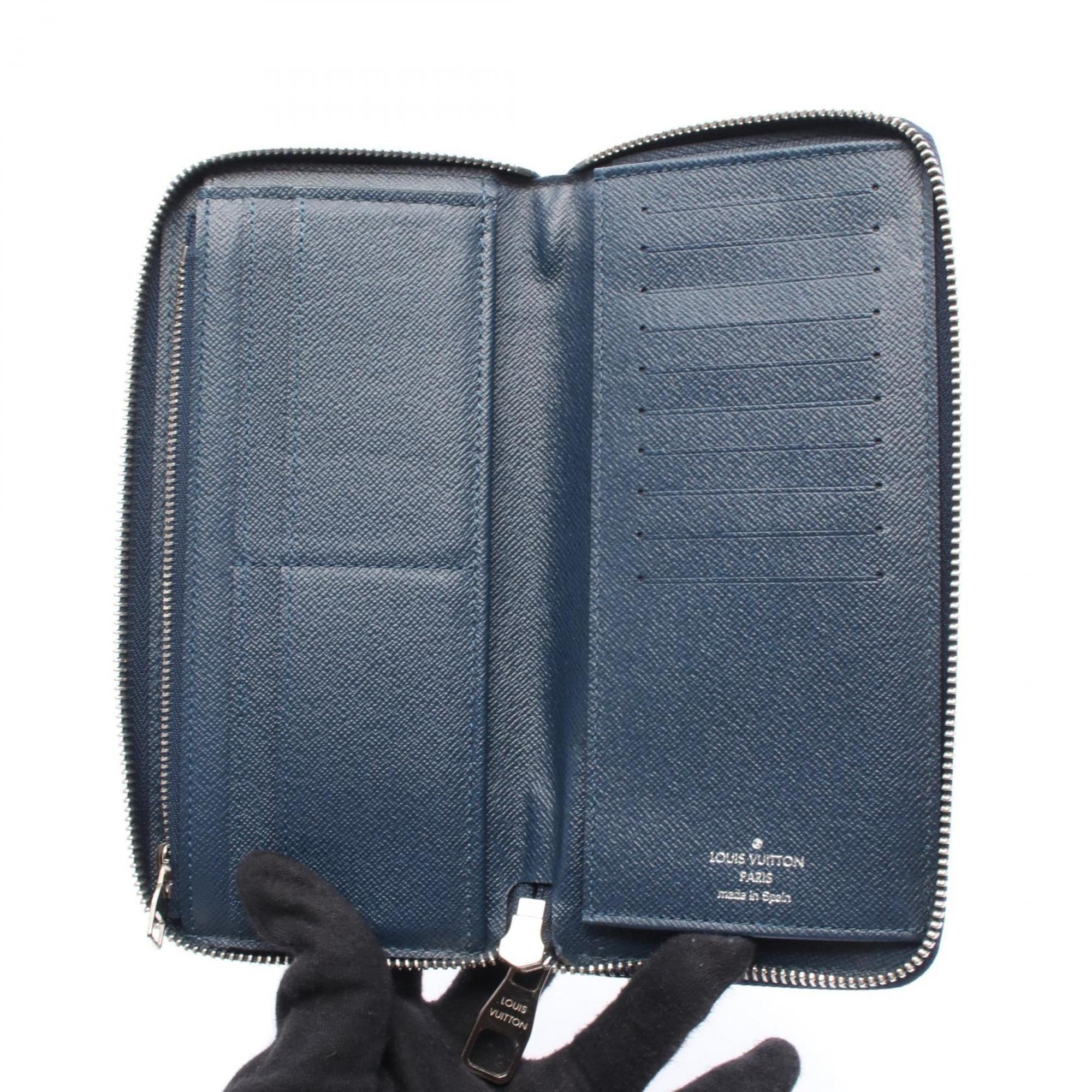 Louis Vuitton Navy Leather Long Wallet