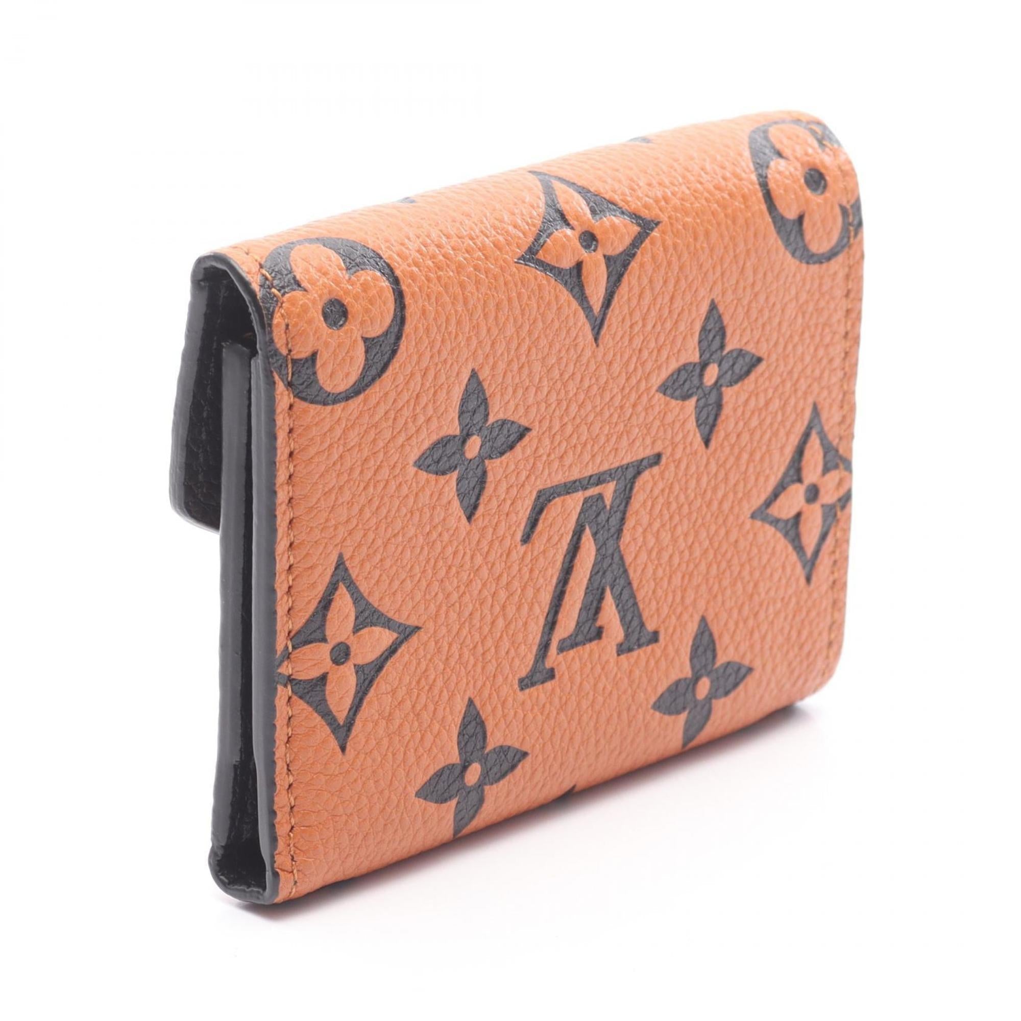Louis Vuitton Black Brown Monogram Empreinte Leather Wallet (Tri-Fold)