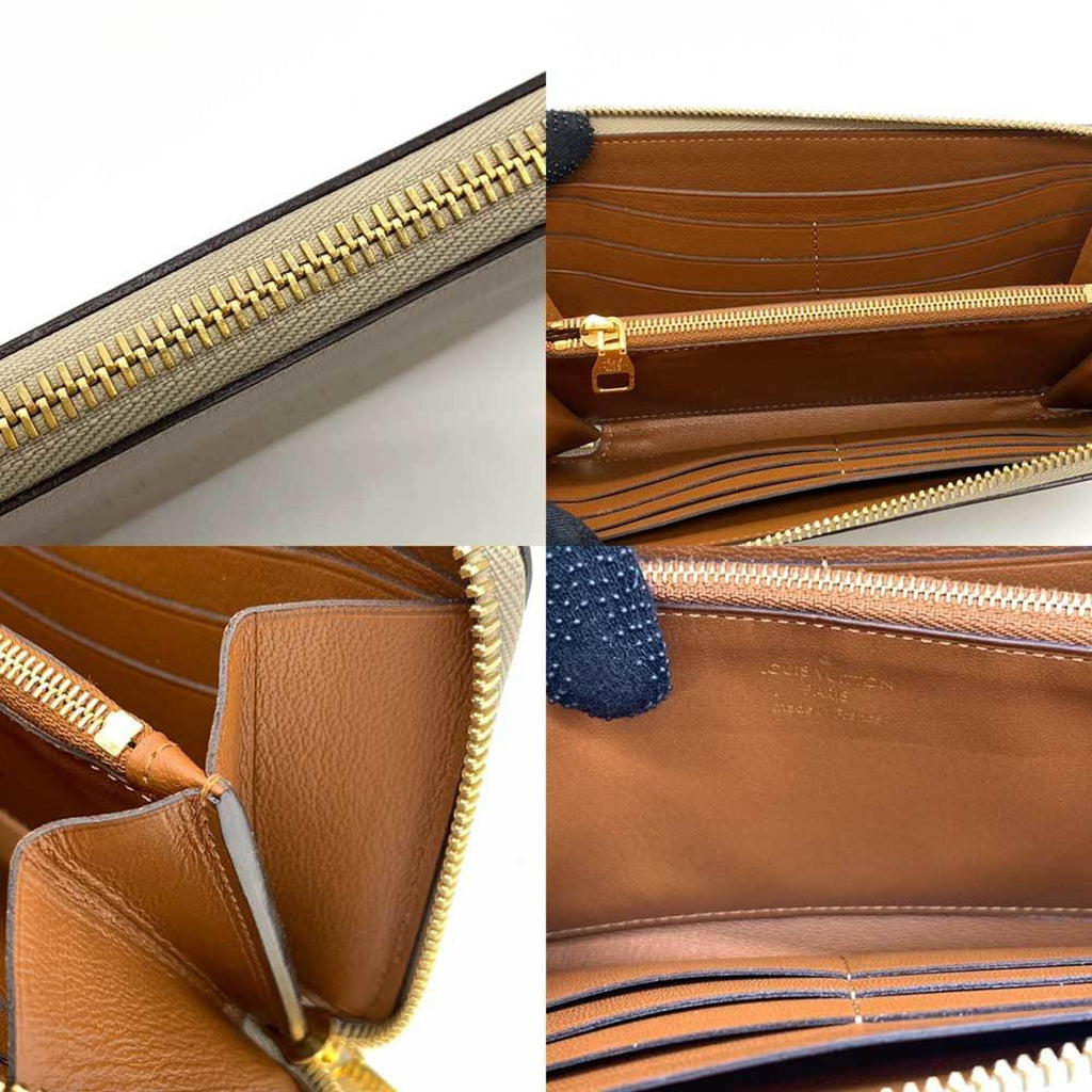 Louis Vuitton Parnassea Beige Leather Long Wallet