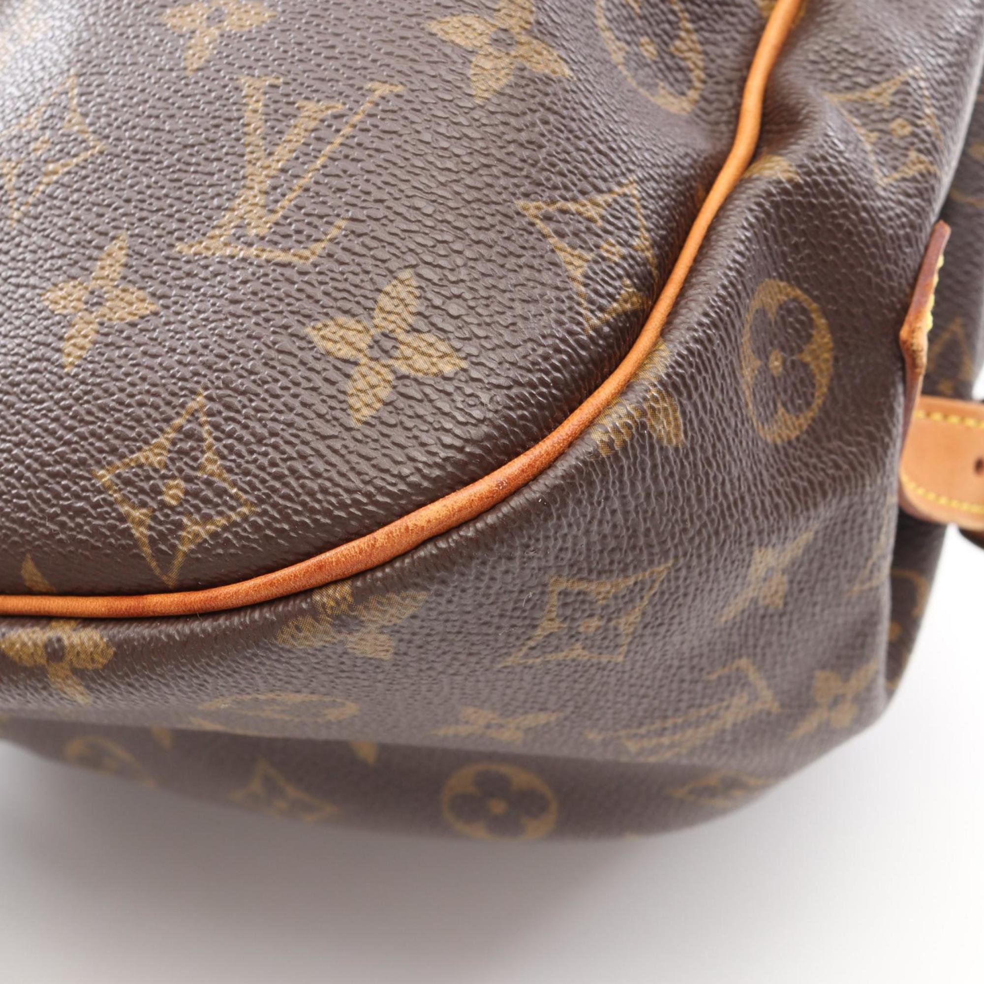 Louis Vuitton Brown Coated Canvas Pvc Monogram Leather Handbag Shoulder Bag