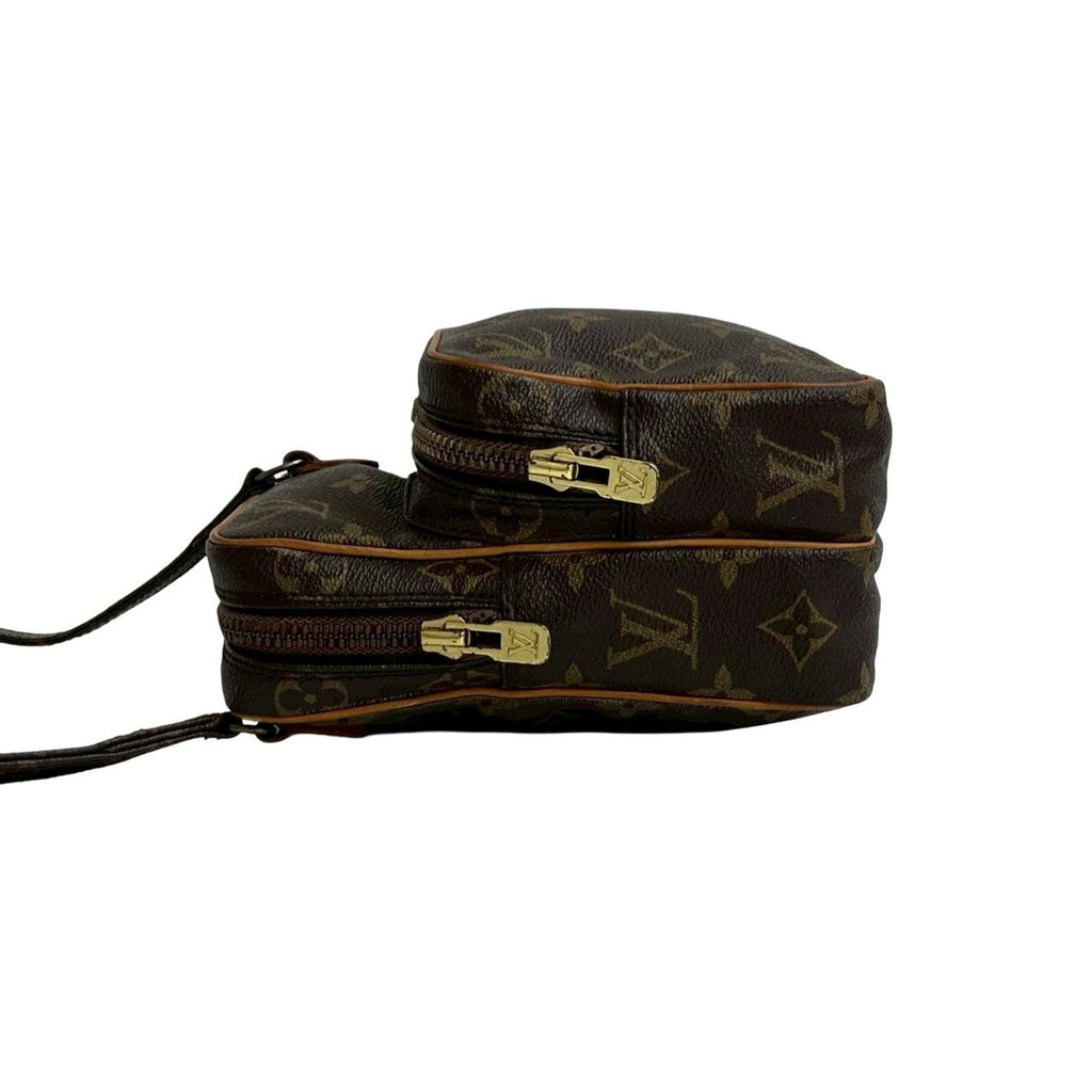 Louis Vuitton Brown Leather Pvc Pochette Shoulder Bag