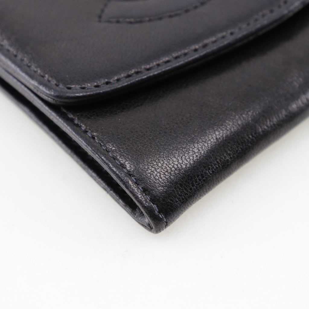 Chanel Black Leather Coin Purse/Coin Case