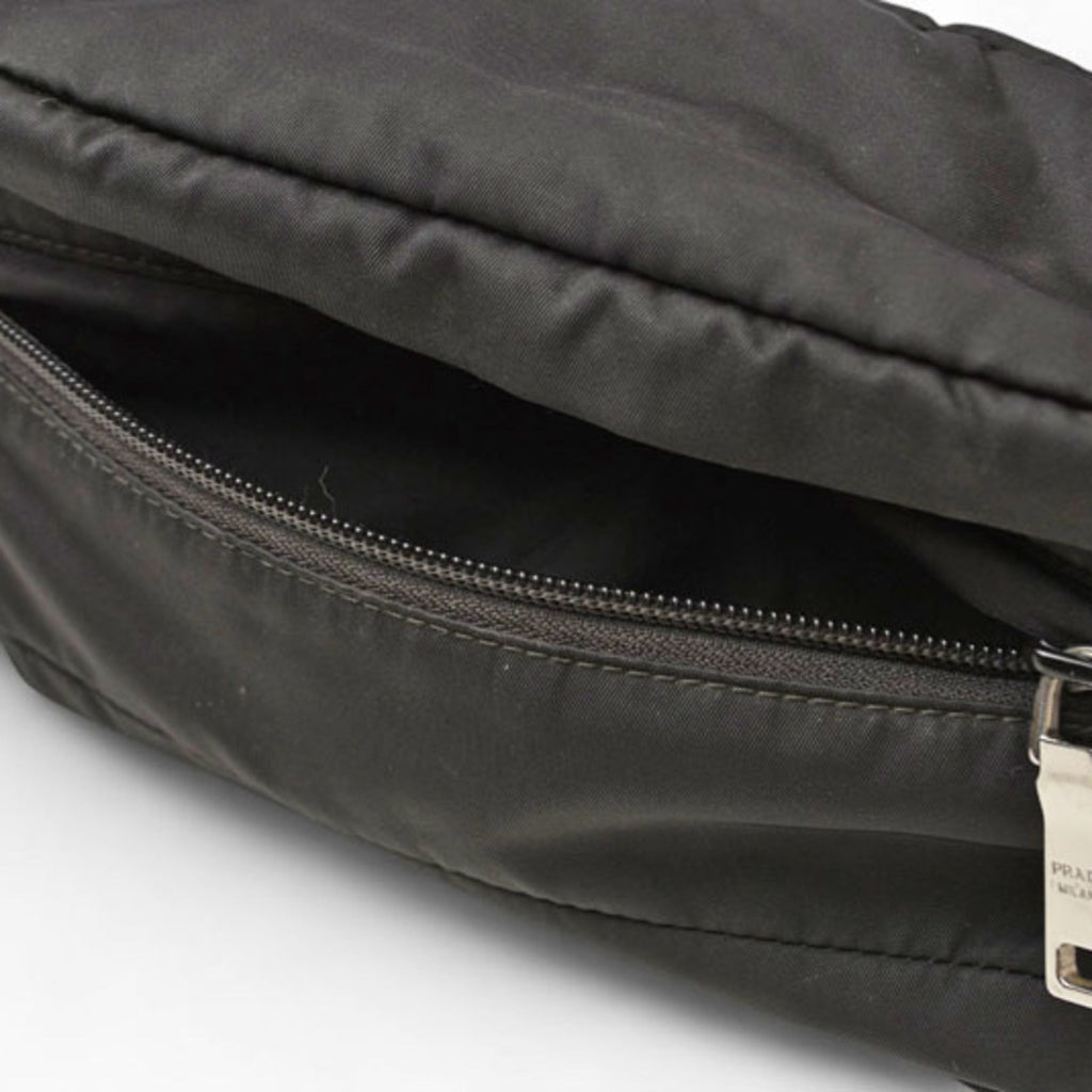 Prada Black Nero Nylon Fanny Pack Pouch