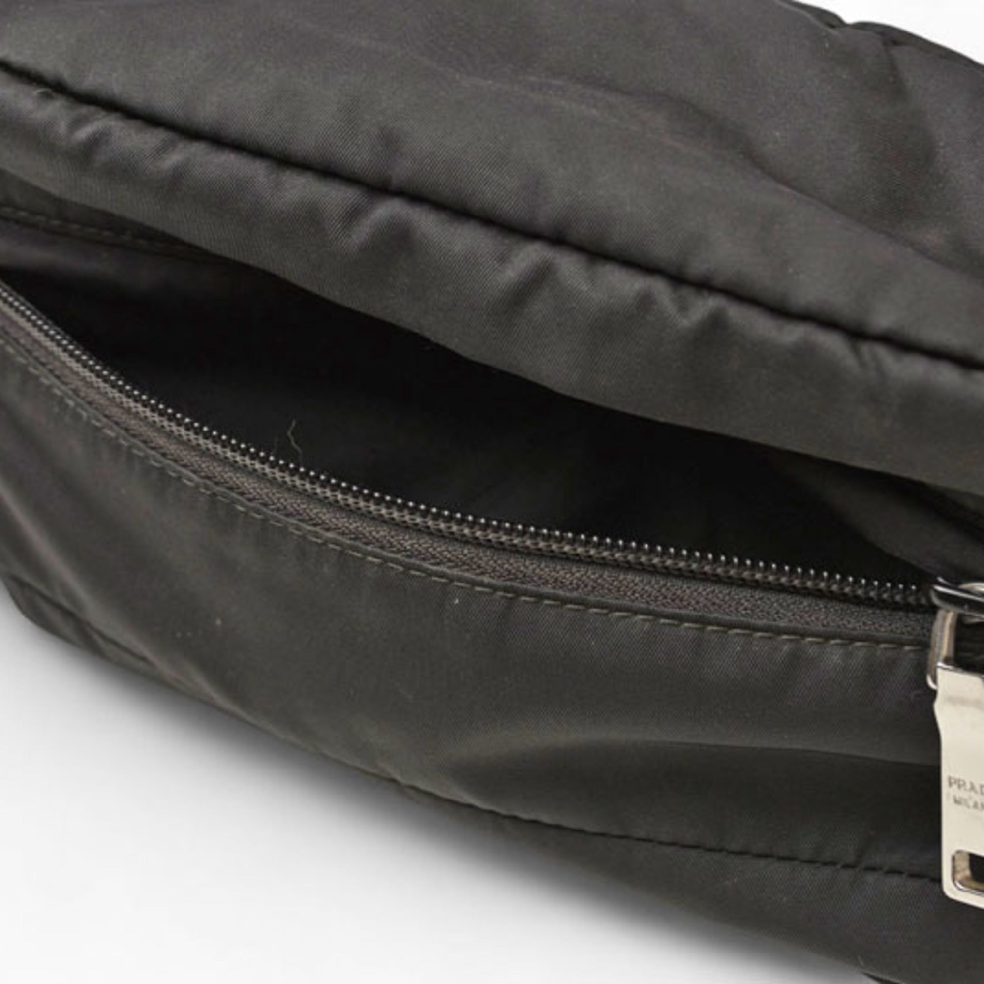 Prada Black Nero Nylon Fanny Pack Pouch