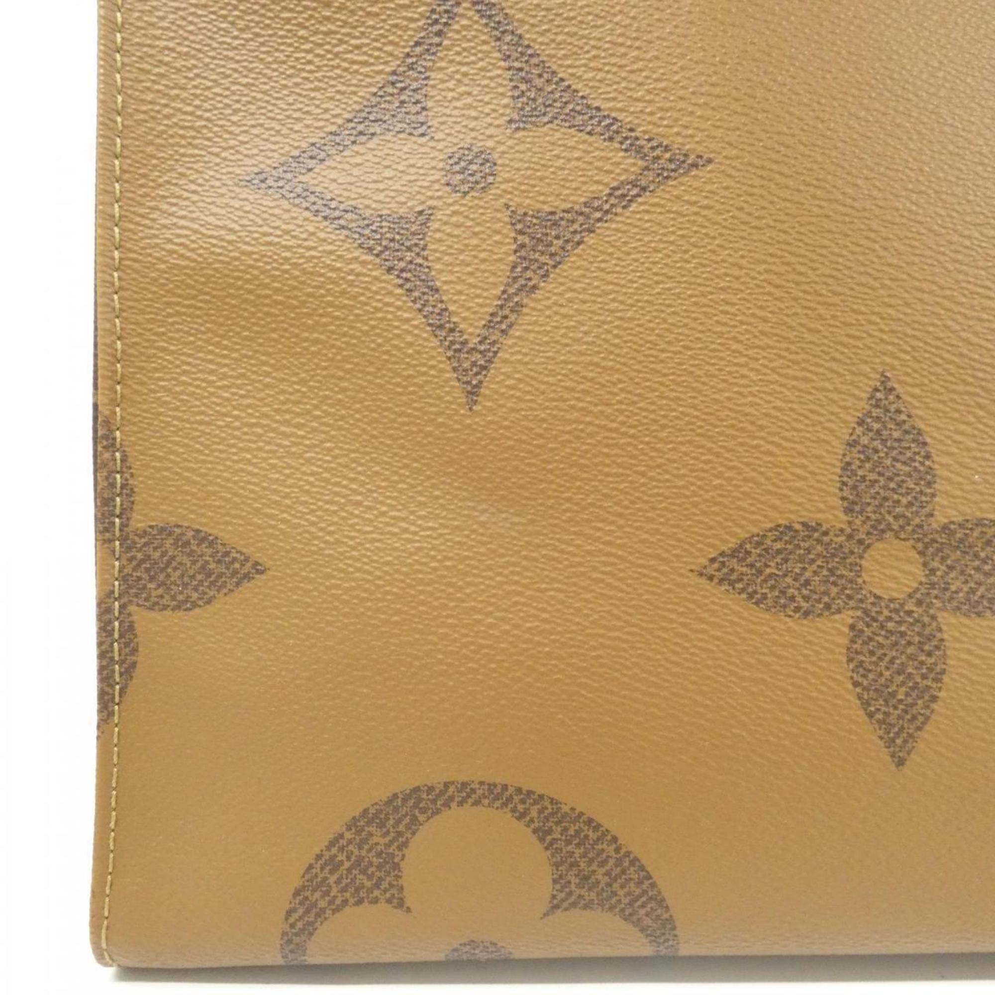 Louis Vuitton Marron Coated Canvas Handbag