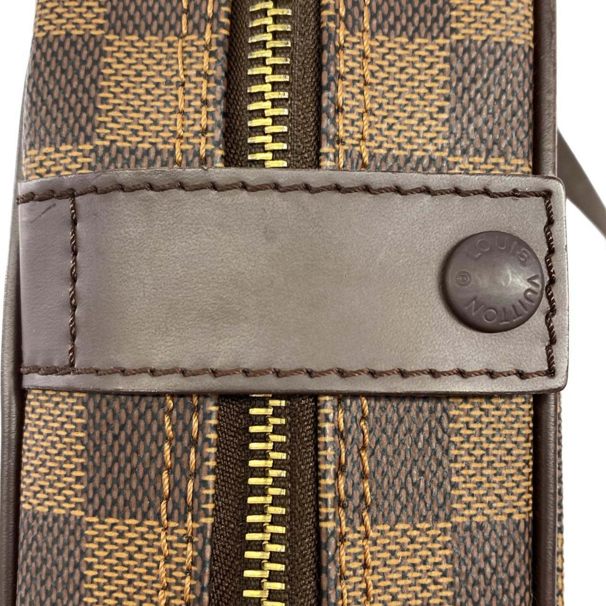Louis Vuitton Brown Coated Canvas Shoulder Bag