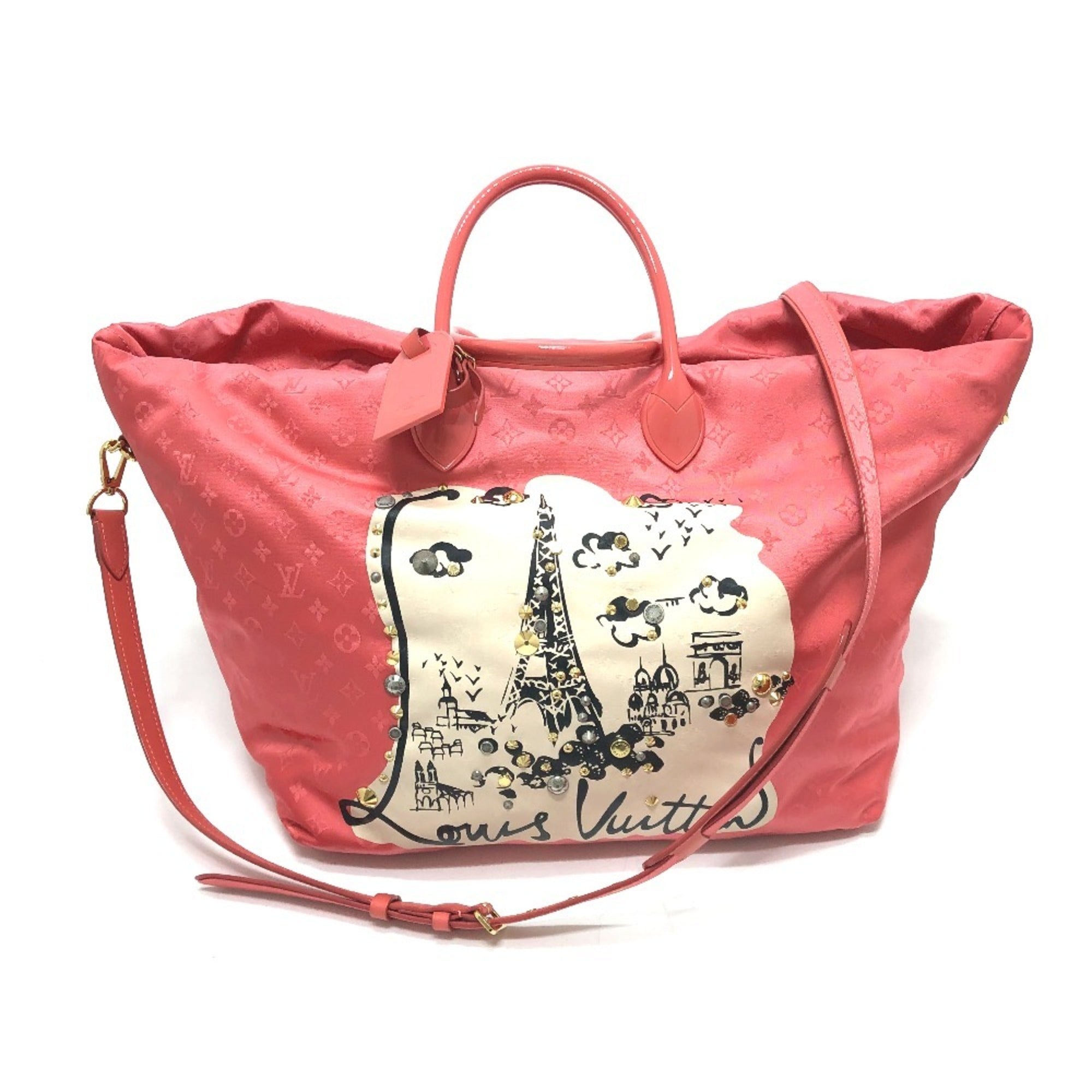 Louis Vuitton Pink Nylon Tote Bag