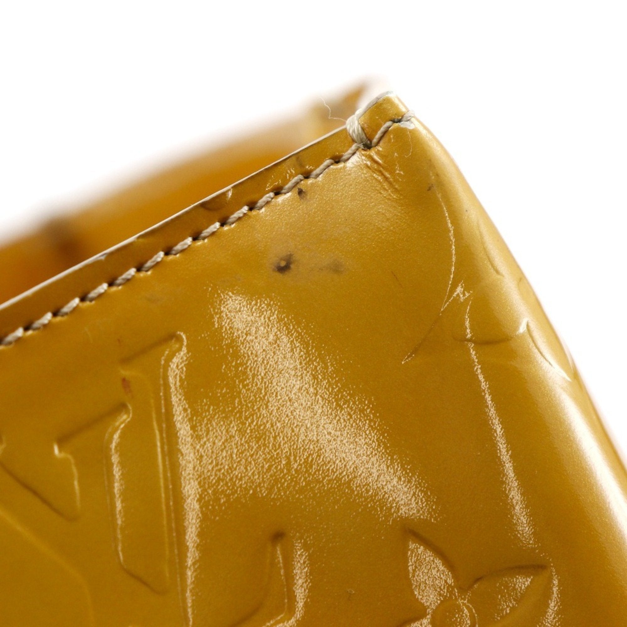 Louis Vuitton Beige Yellow Monogram Vernis Boston Bag Tote Bag