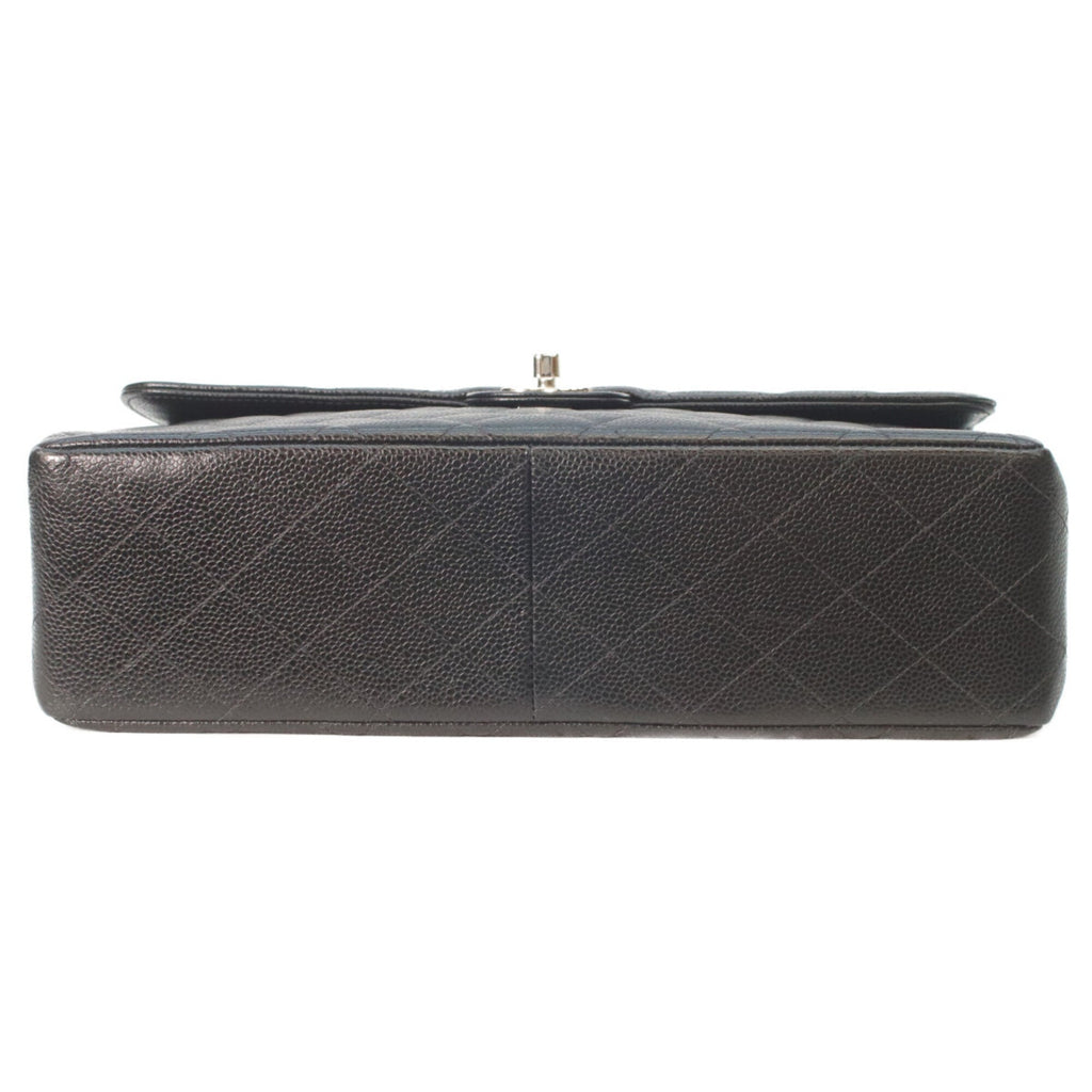 Chanel Black Grained Calfskin Shoulder Bag