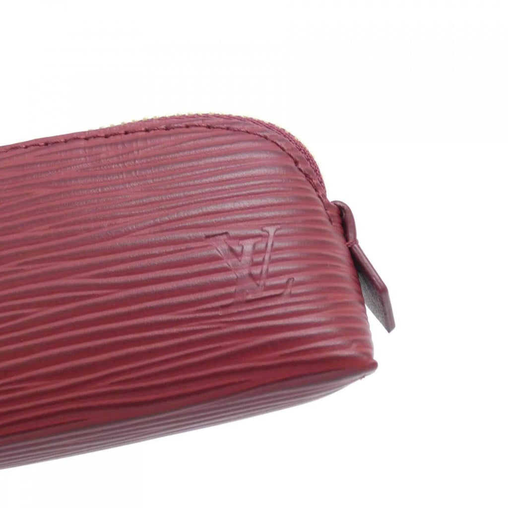 Louis Vuitton Red Color Leather Handbag Pouch