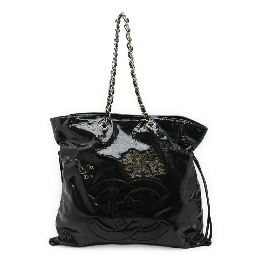 Chanel Black Leather Shoulder Bag Tote Bag