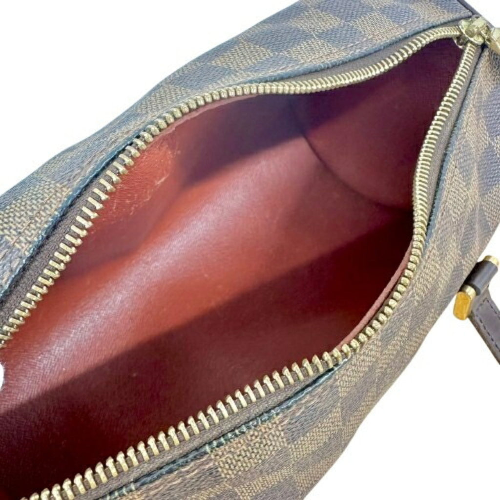 Louis Vuitton Damier Brown Leather Handbag