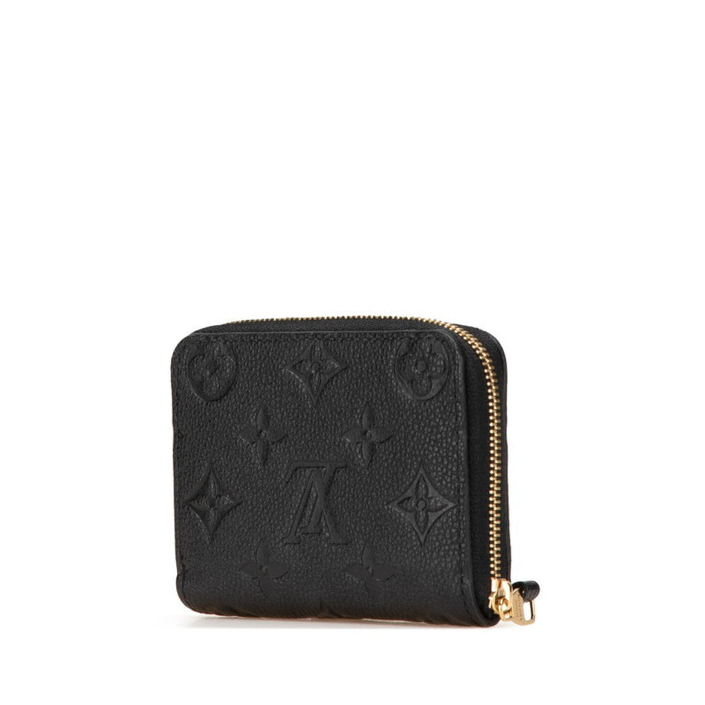 Louis Vuitton Black Noir Leather Coin Purse/Coin Case