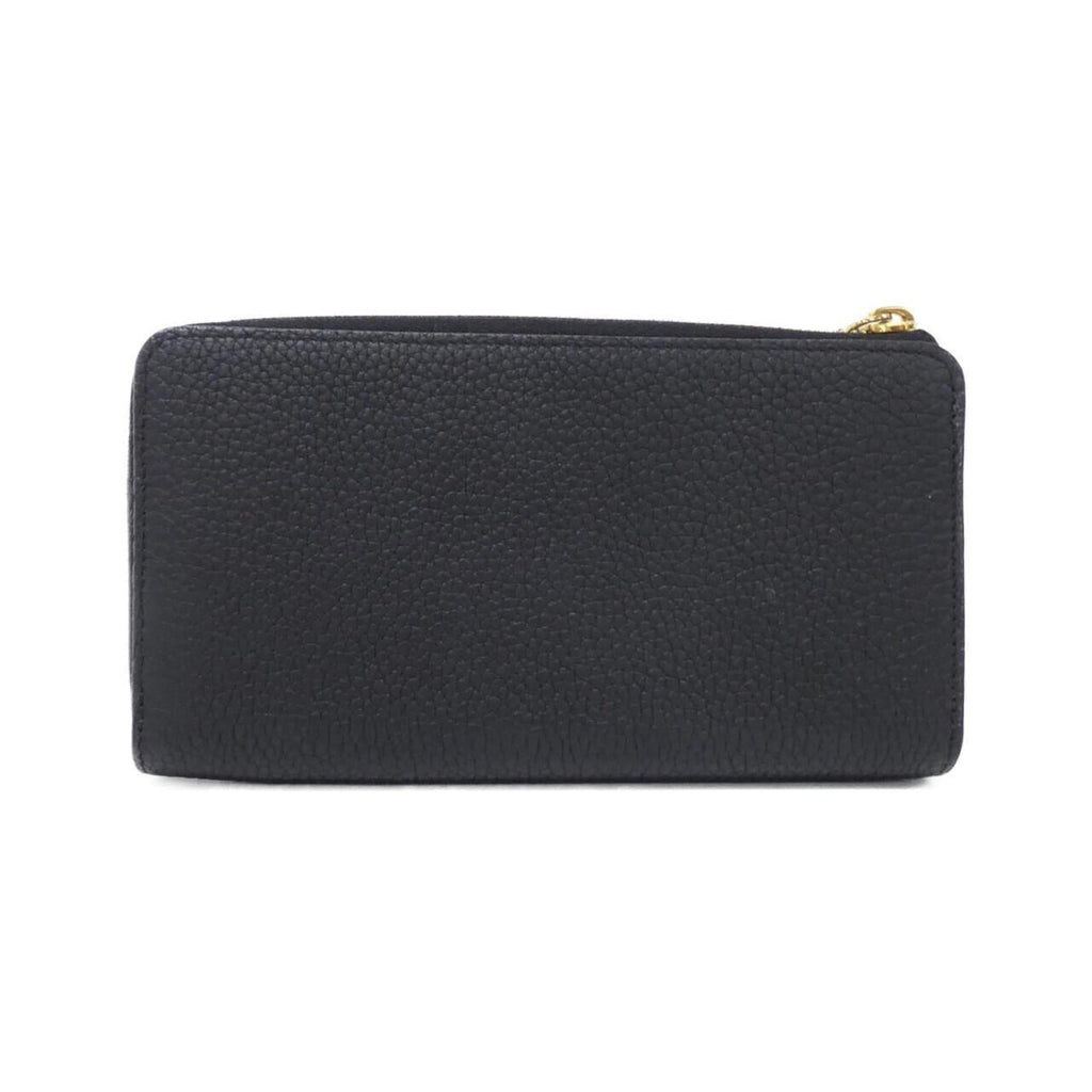 Louis Vuitton Black Leather Long Wallet